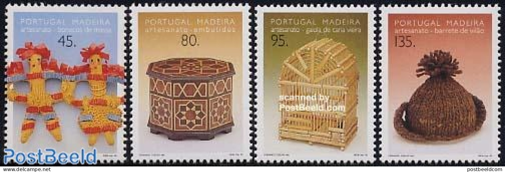 Madeira 1995 Handicrafts 4v, Mint NH, Art - Handicrafts - Madère