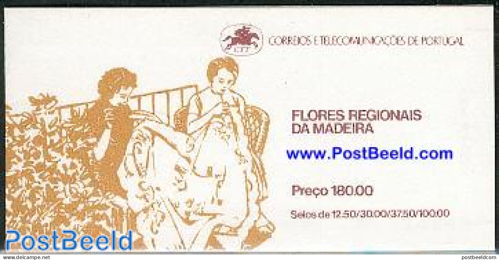 Madeira 1983 Flowers Booklet, Mint NH, Nature - Flowers & Plants - Stamp Booklets - Non Classés