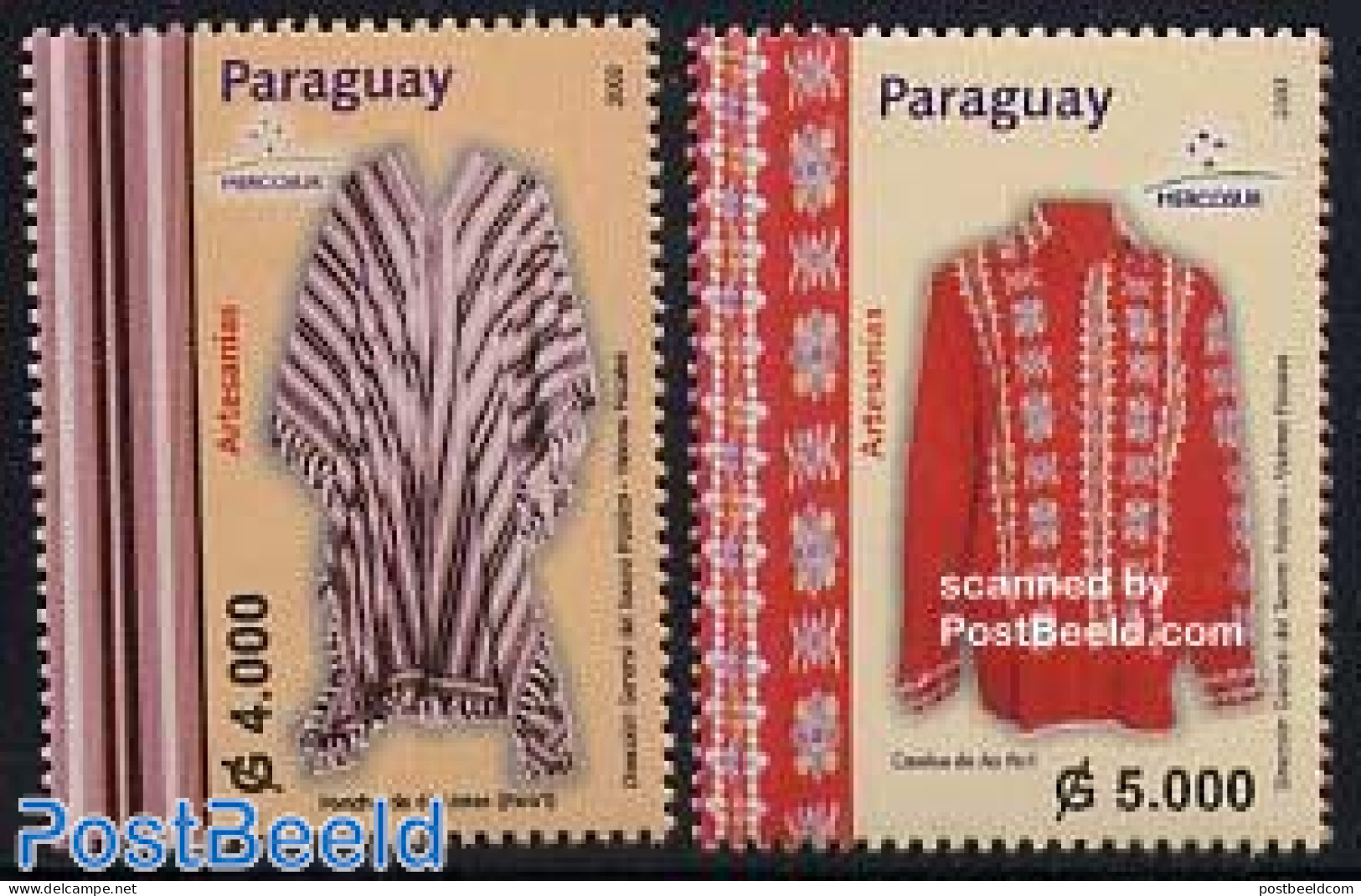 Paraguay 2003 Handicrafts 2v, Mint NH, Various - Textiles - Art - Handicrafts - Textil