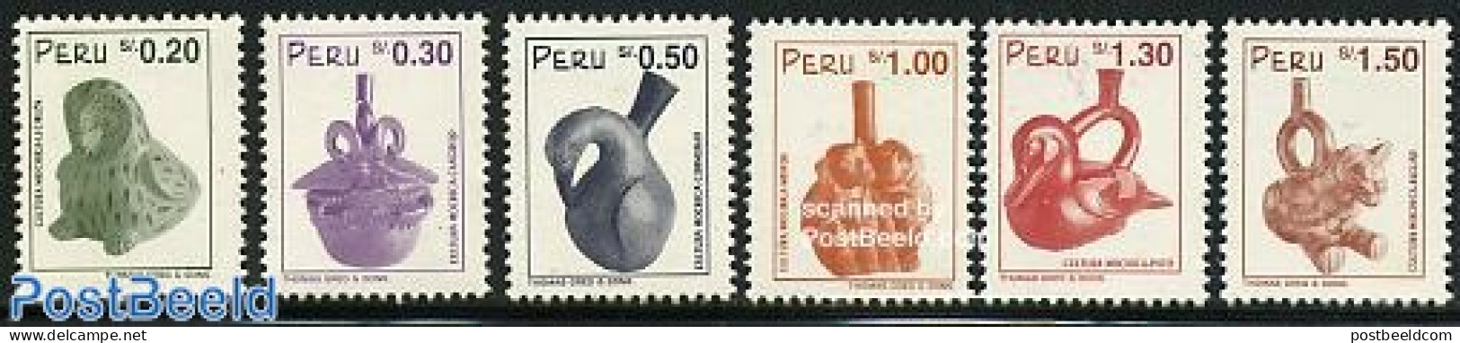 Peru 1997 Caramics 6v, Mint NH, Art - Ceramics - Handicrafts - Porcelaine