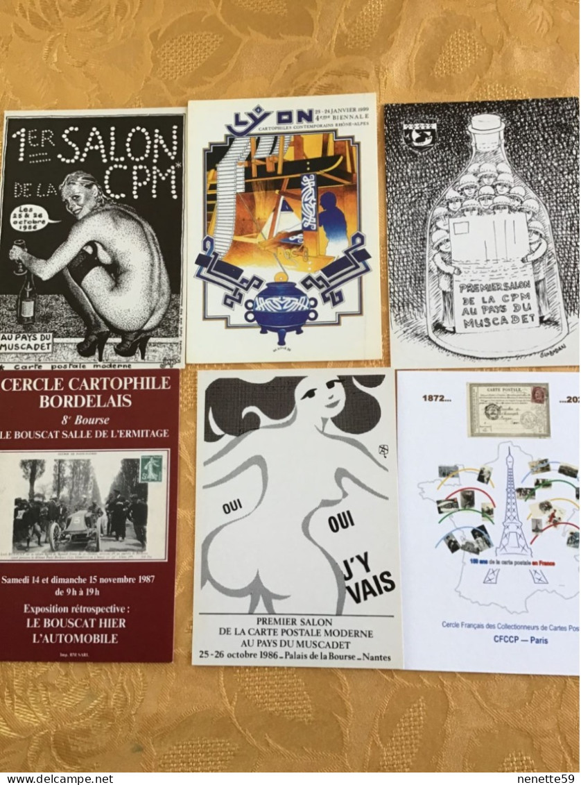 Beau Lot De 150 CPM Des Salons De La Carte Postale Moderne + 5 Cartes à Tirage Limité à 100 ExemplairesTBE - Collector Fairs & Bourses