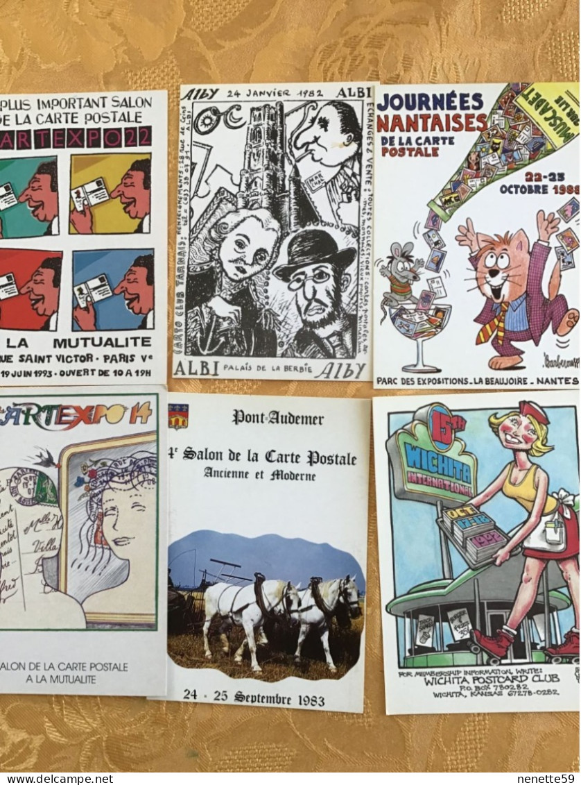 Beau Lot De 150 CPM Des Salons De La Carte Postale Moderne + 5 Cartes à Tirage Limité à 100 ExemplairesTBE - Bourses & Salons De Collections