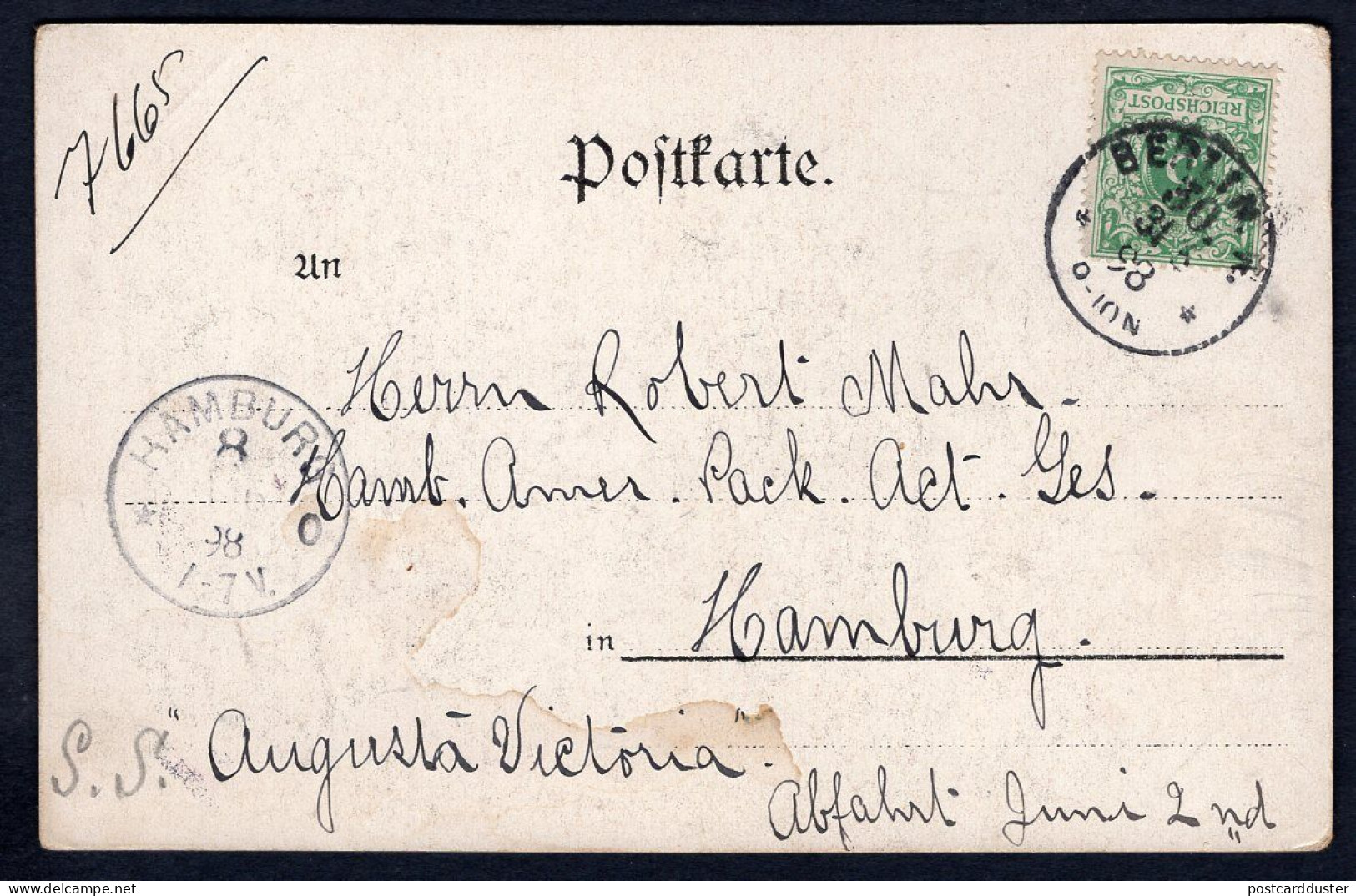 Germany 1898 Humor. Gnome Firing Cannon. Hearts, Love, Valentine's. Frogs. Old Postcard  (h5176) - Humour