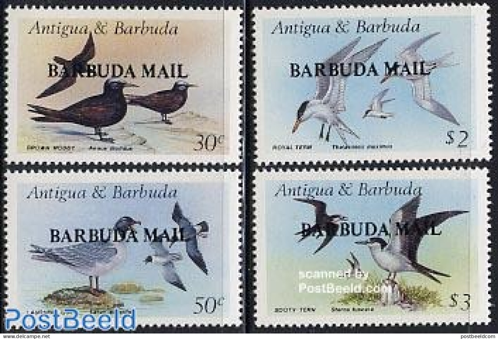Barbuda 1987 Sea Birds 4v, Mint NH, Nature - Birds - Barbuda (...-1981)
