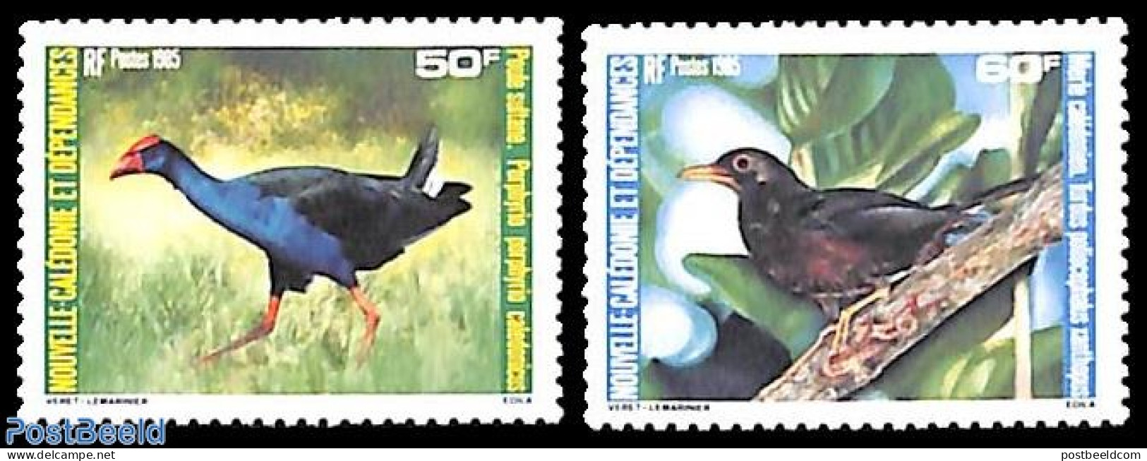 New Caledonia 1985 Birds 2v, Mint NH, Nature - Birds - Unused Stamps