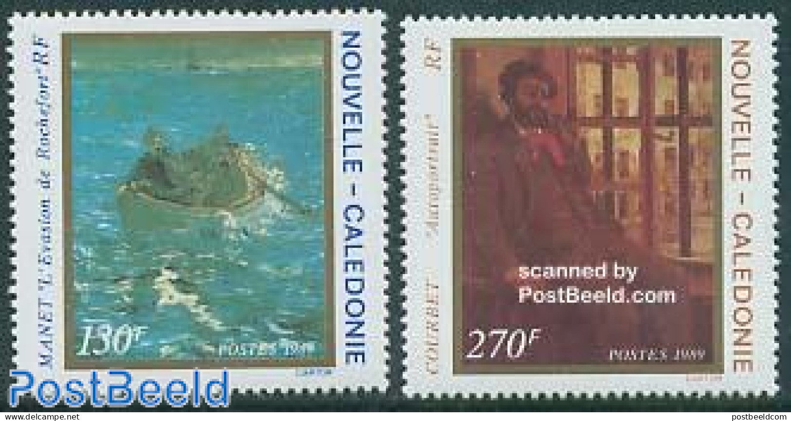 New Caledonia 1989 Paintings 2v, Mint NH, Transport - Ships And Boats - Art - Modern Art (1850-present) - Paintings - Unused Stamps