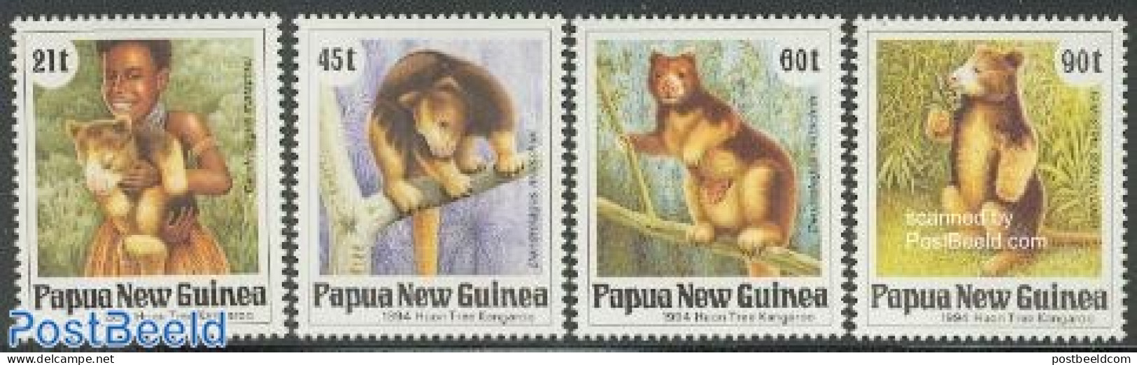 Papua New Guinea 1994 Huon Tree Kangaroo 4v, Mint NH, Nature - Animals (others & Mixed) - Papouasie-Nouvelle-Guinée