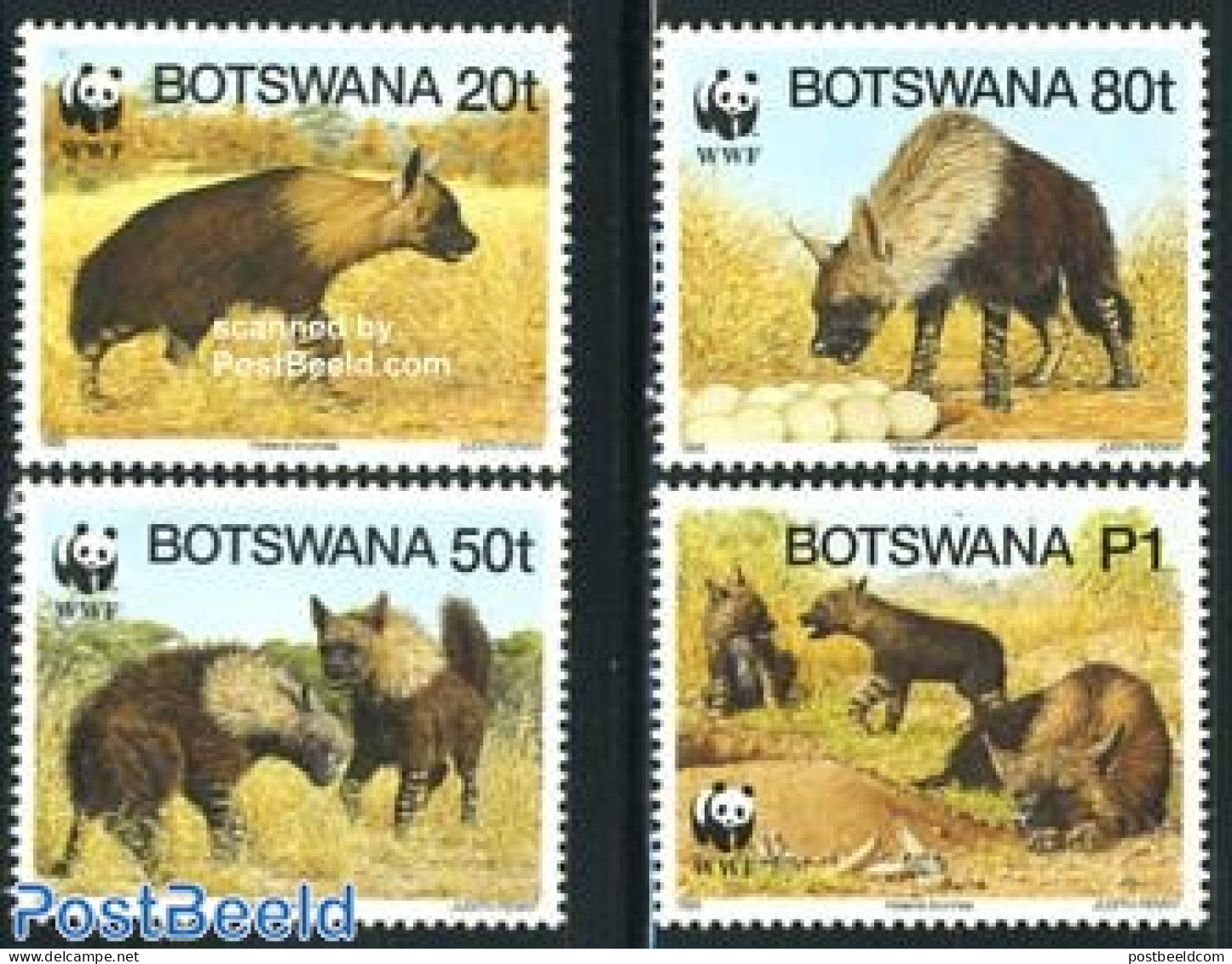 Botswana 1995 WWF, Nature Conservation 4v, Mint NH, Nature - Animals (others & Mixed) - World Wildlife Fund (WWF) - Botswana (1966-...)