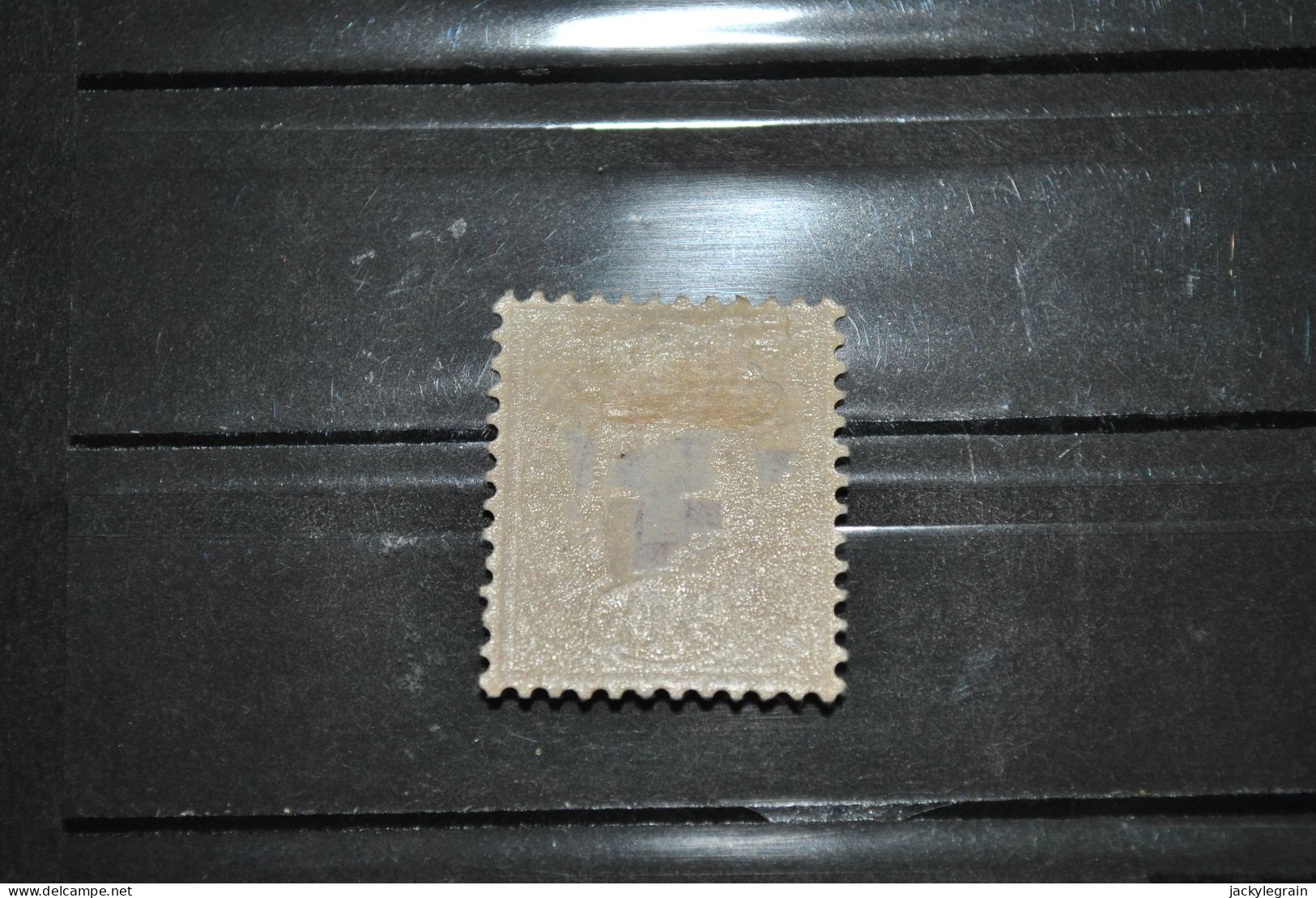 Suisse 1868 Timbre-télégraphe 6B Aminci Partiel - Telegraafzegels