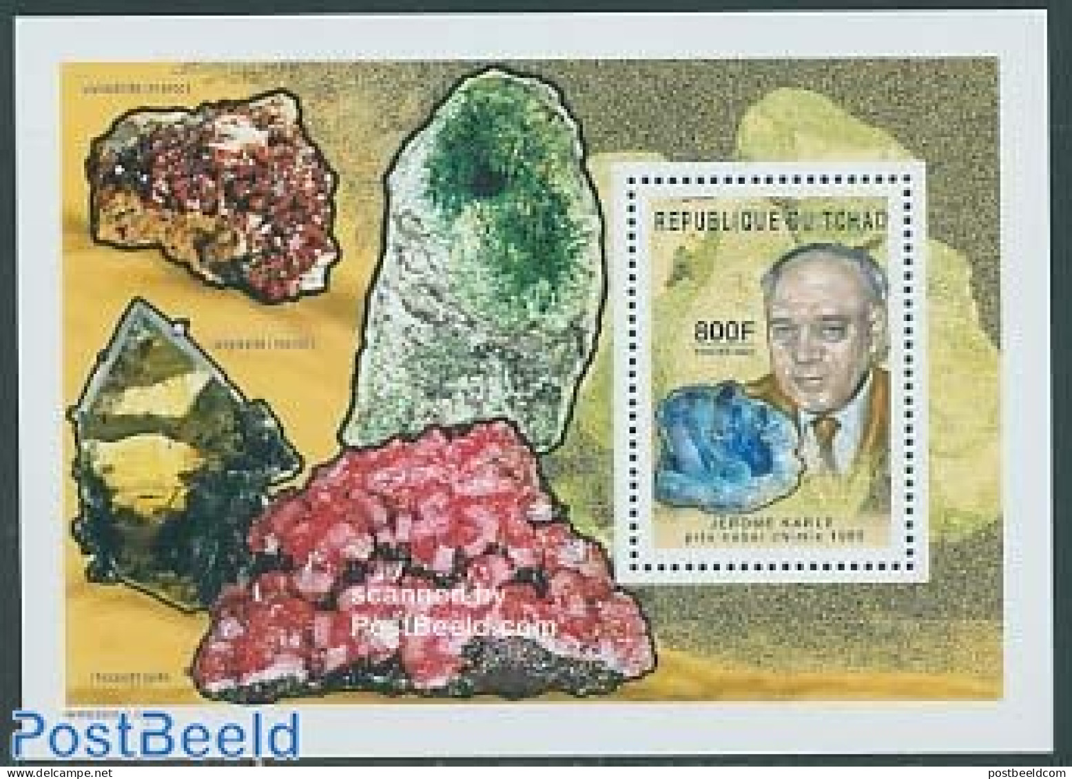 Chad 2004 Karle S/s, Mint NH, History - Science - Geology - Nobel Prize Winners - Chemistry & Chemists - Other & Unclassified
