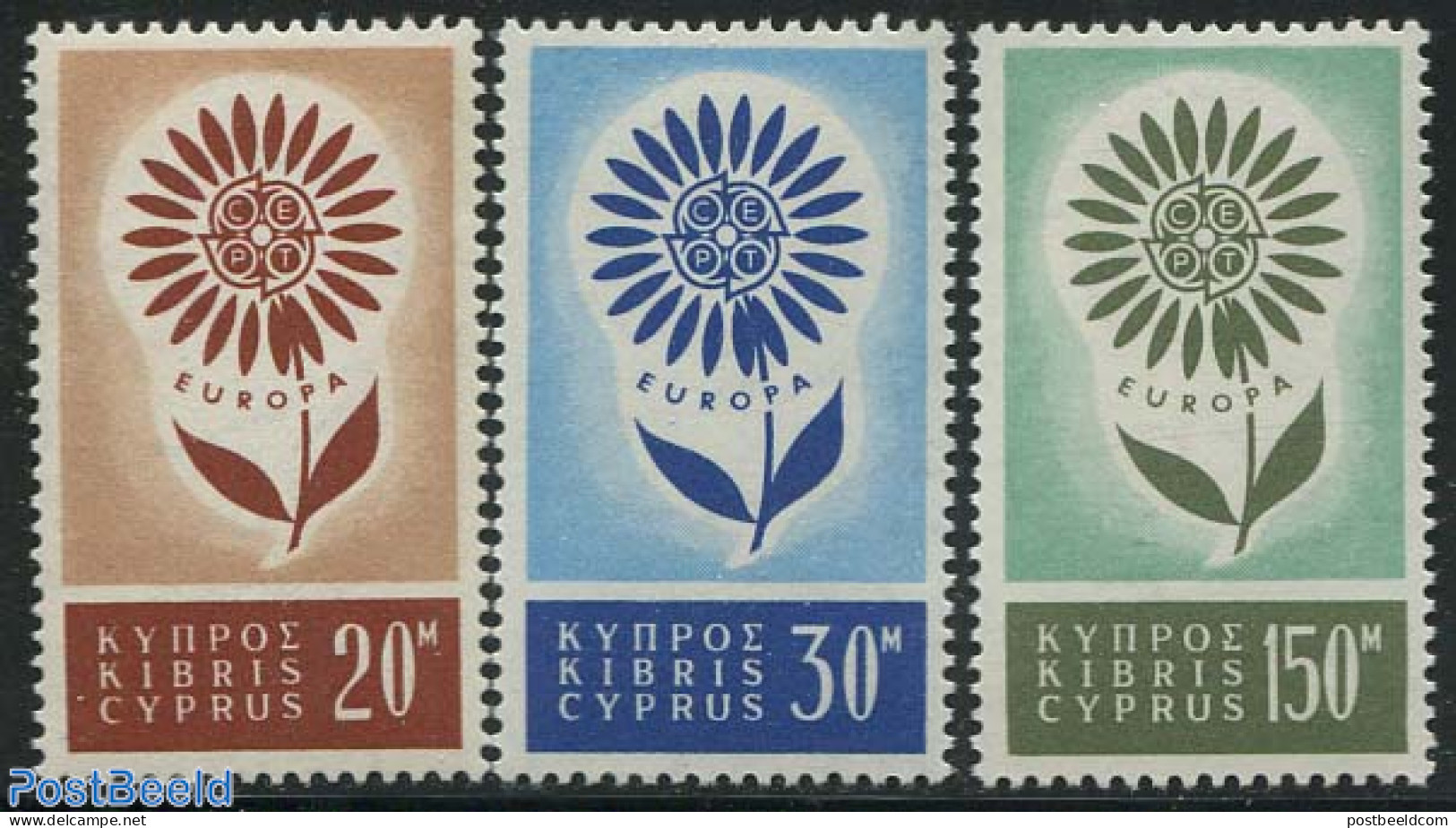 Cyprus 1964 Europe 3v, Mint NH, History - Europa (cept) - Unused Stamps
