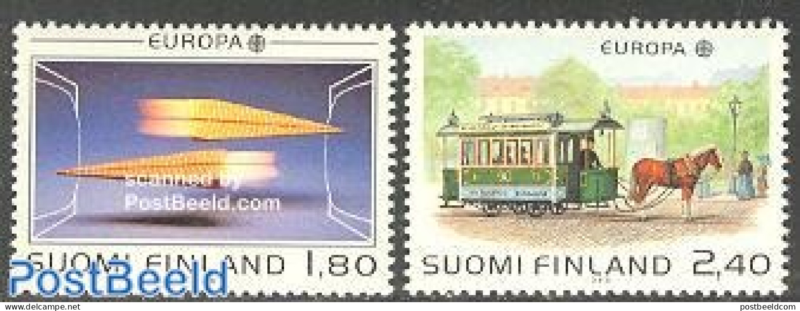 Finland 1988 Europa, Transport And Communication 2v, Mint NH, History - Nature - Transport - Europa (cept) - Horses - .. - Ongebruikt