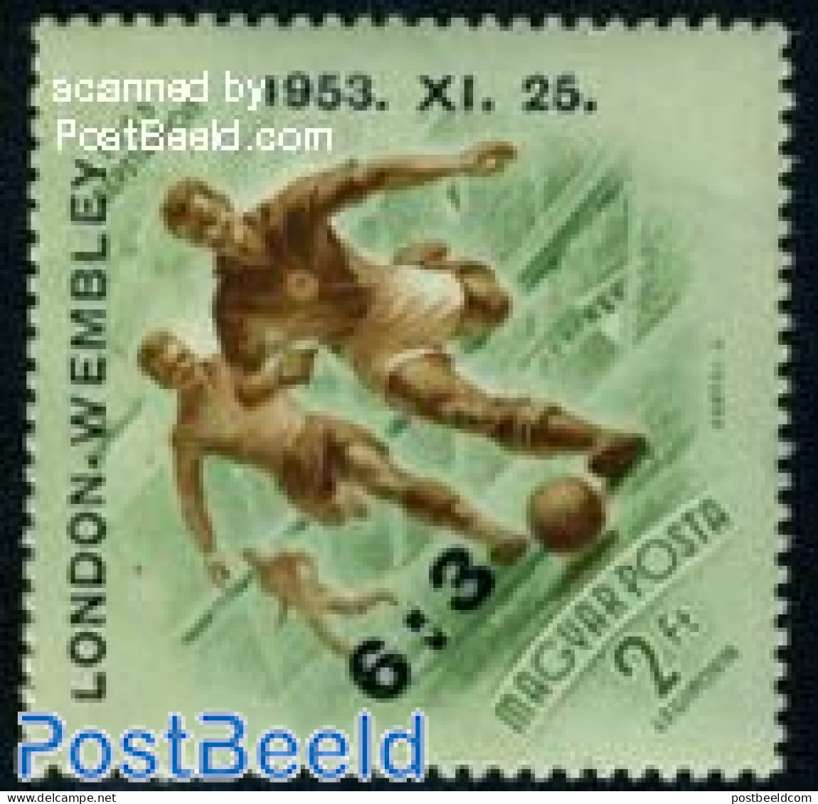 Hungary 1953 Football Winners 1v, Unused (hinged), Sport - Football - Unused Stamps