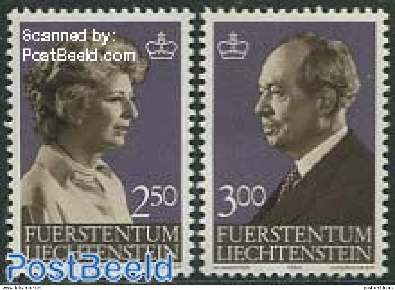 Liechtenstein 1983 Definitives 2v, Mint NH, History - Kings & Queens (Royalty) - Ongebruikt