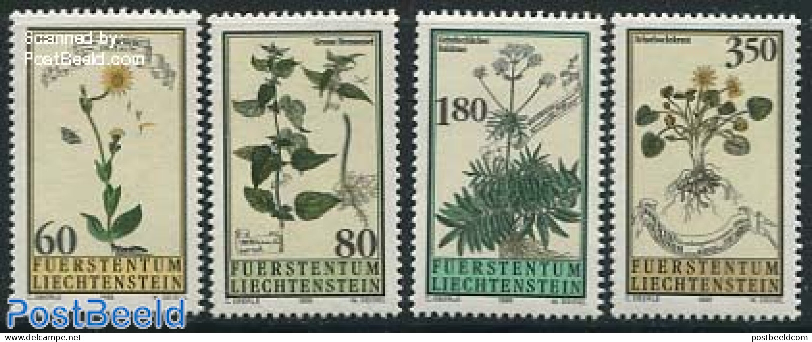 Liechtenstein 1995 Flowers 4v, Mint NH, Nature - Flowers & Plants - Unused Stamps