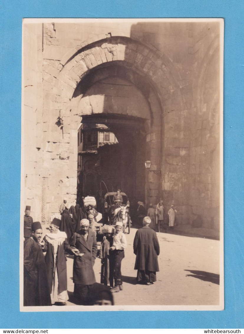 REAL PHOTO EL CAIRO EGYPT EGIPTO STREET ARCHES CALLE ARCOS - Africa