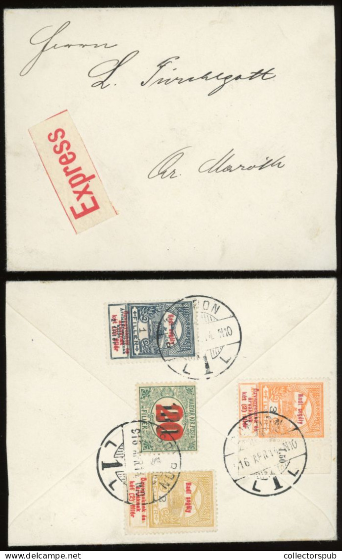 HUNGARY 1916. Interesting Express Cover - Lettres & Documents