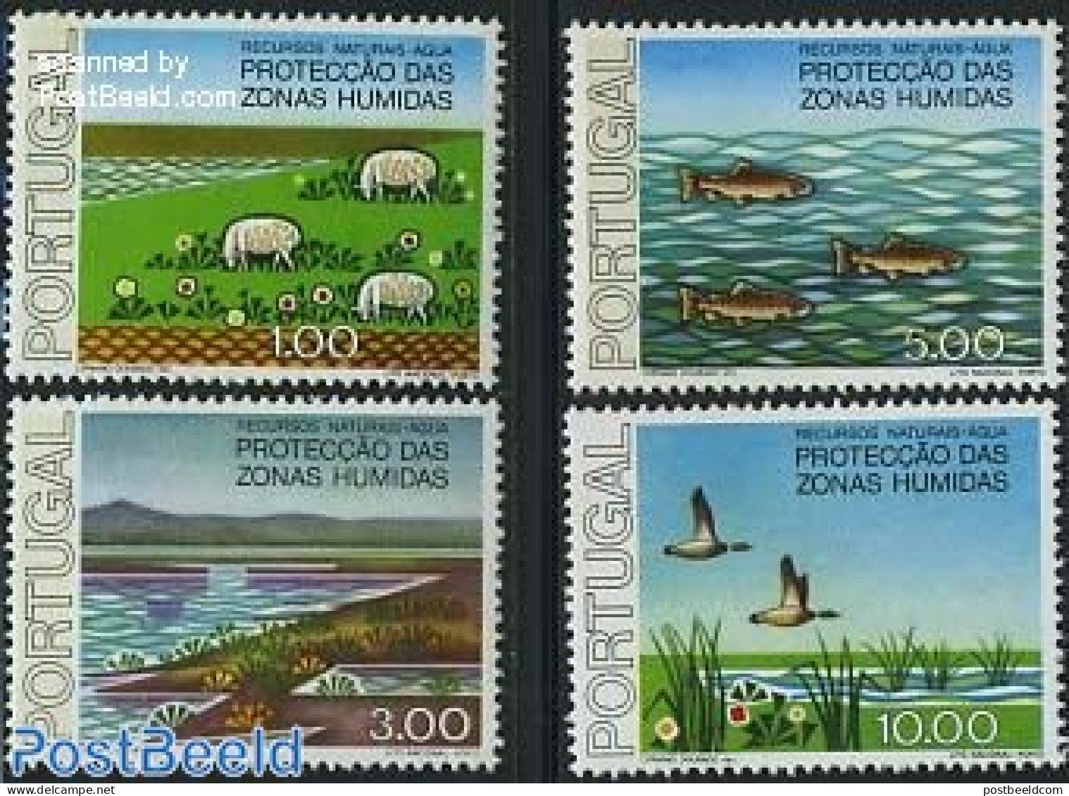 Portugal 1976 Nature Conservation 4v, Mint NH, History - Nature - Europa Hang-on Issues - Birds - Cattle - Environment.. - Neufs