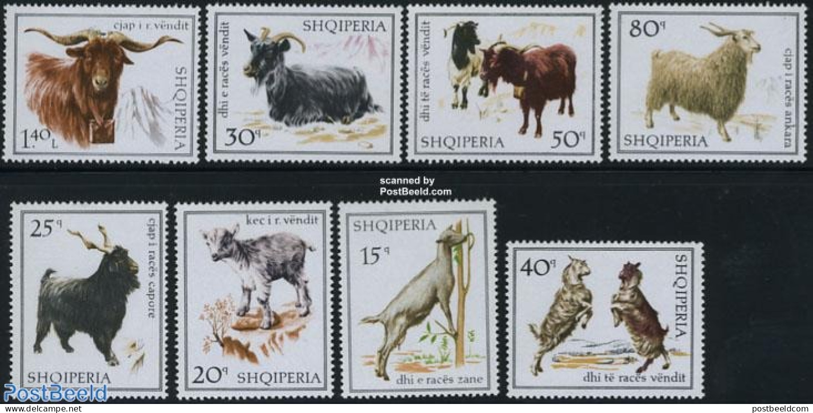 Albania 1968 Domestic Animals 8v, Mint NH, Nature - Animals (others & Mixed) - Cattle - Albanië