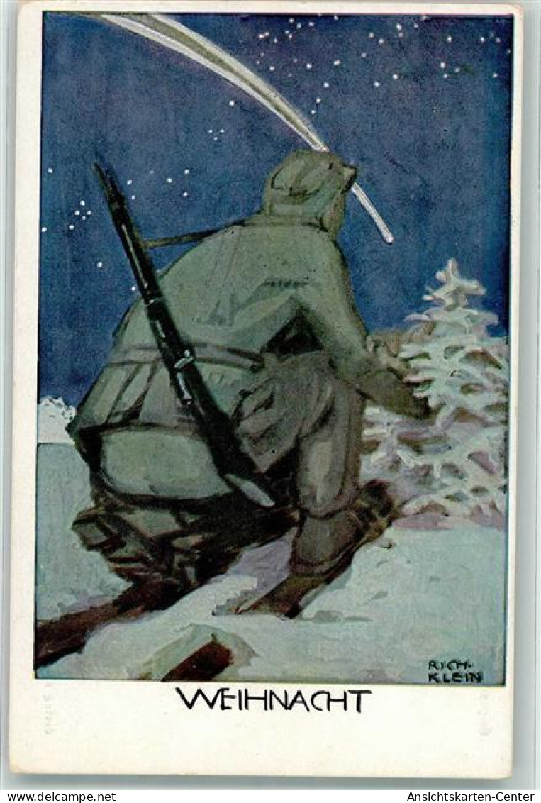 10676211 - Soldat Auf Ski  Weihnachten  Bayr. Kriegsinvaliden Fuersorge Sign. Rich. Klein - Expositions