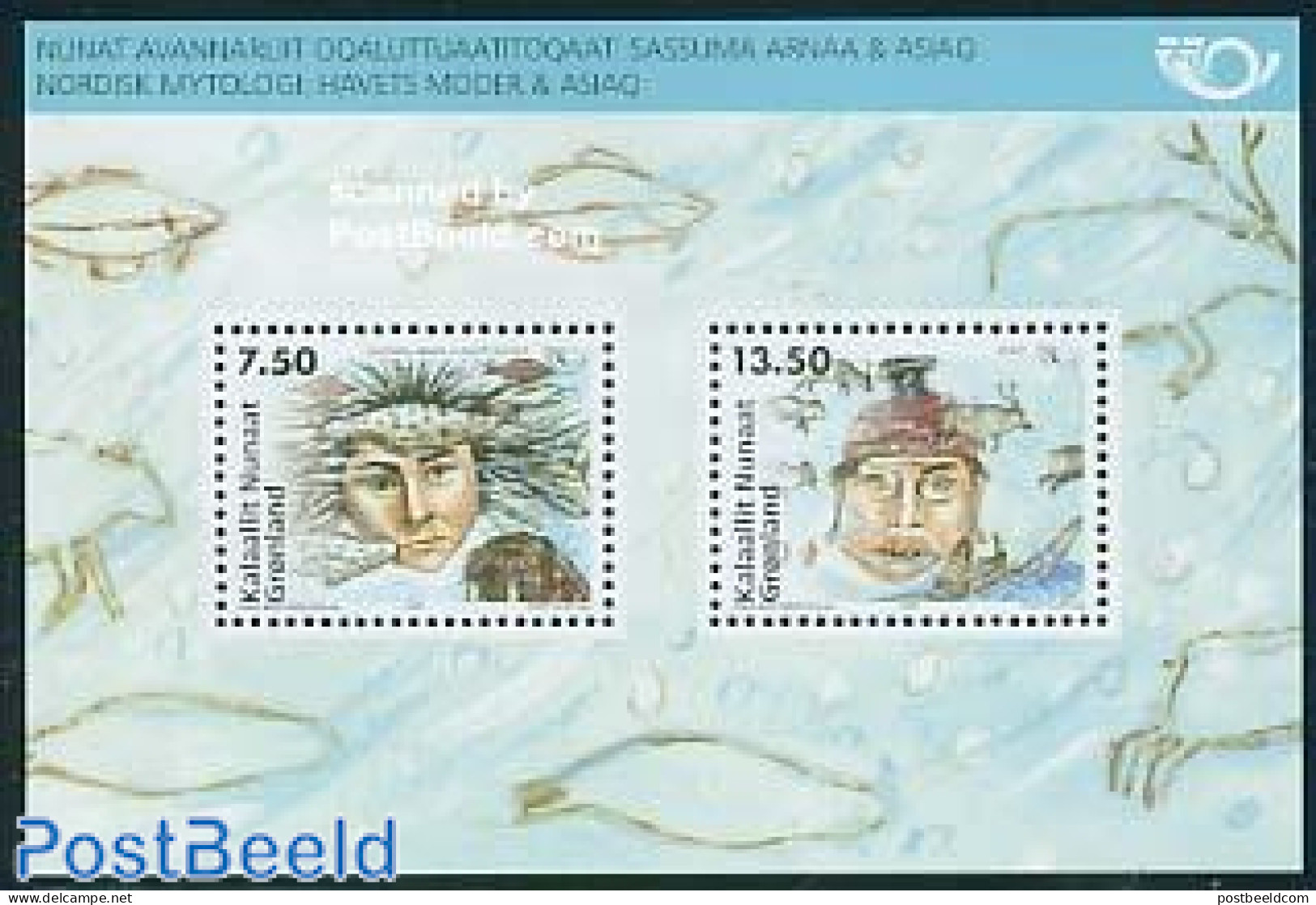 Greenland 2006 Norden, Mythology S/s, Mint NH, History - Nature - Transport - Europa Hang-on Issues - Animals (others .. - Unused Stamps