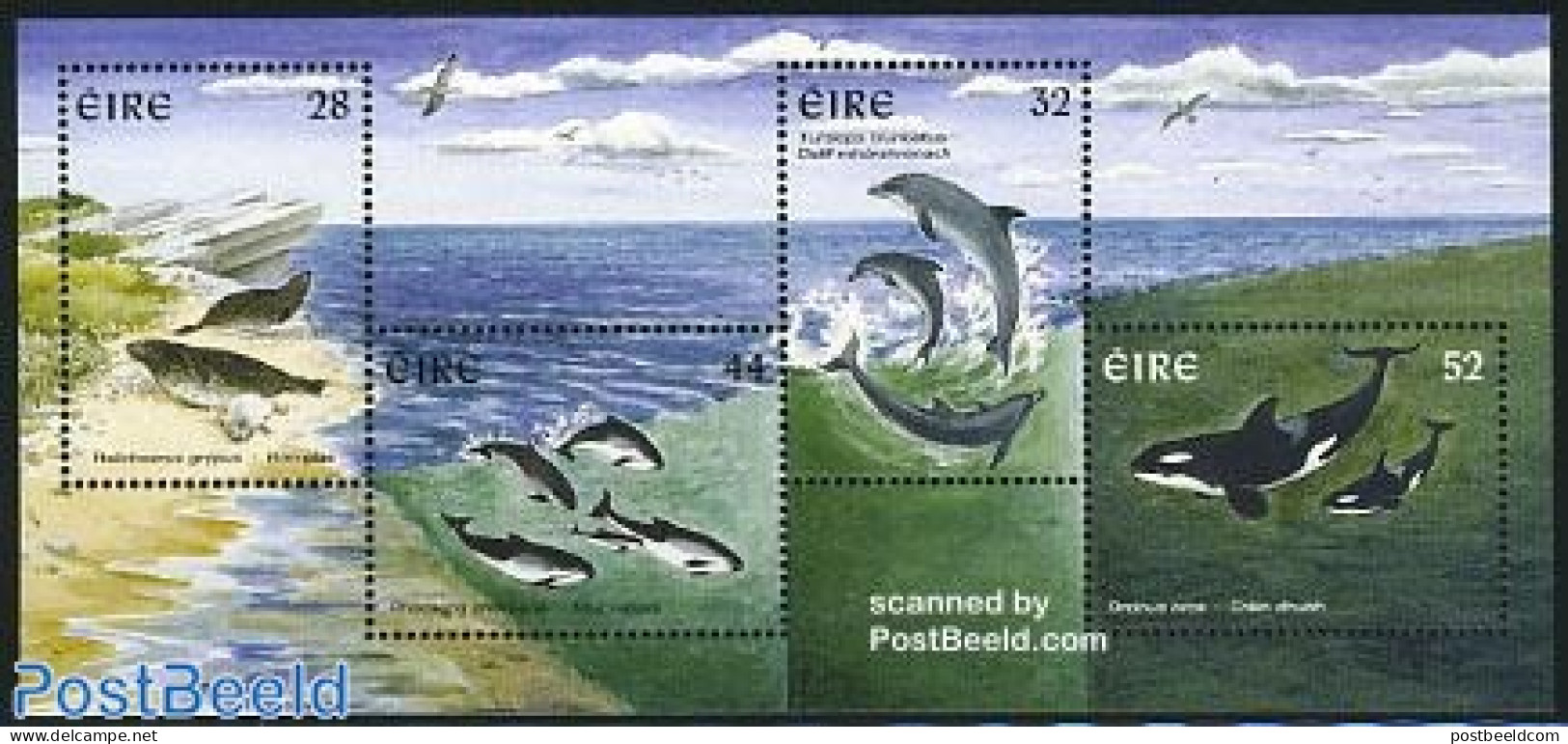 Ireland 1997 Sea Mammals S/s, Mint NH, Nature - Sea Mammals - Unused Stamps