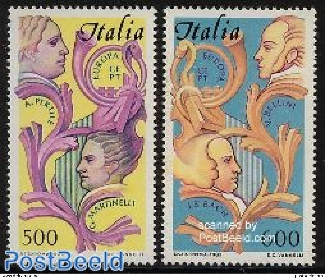Italy 1985 Europa, Music Year 2v, Mint NH, History - Performance Art - Europa (cept) - Music - Autres & Non Classés