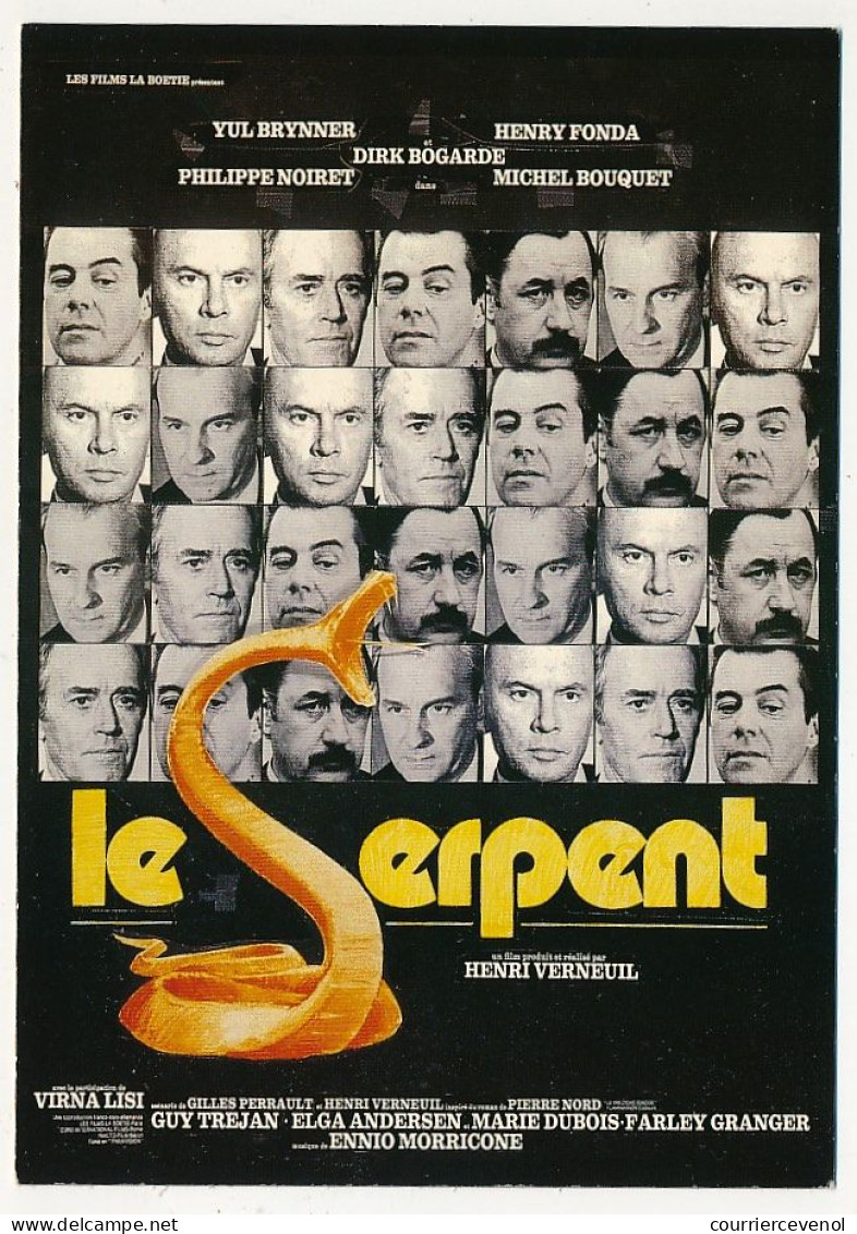 CPM - "Le Serpent" - Henry Fonda, Yul Brunner, Philippe Noiret... - Posters On Cards