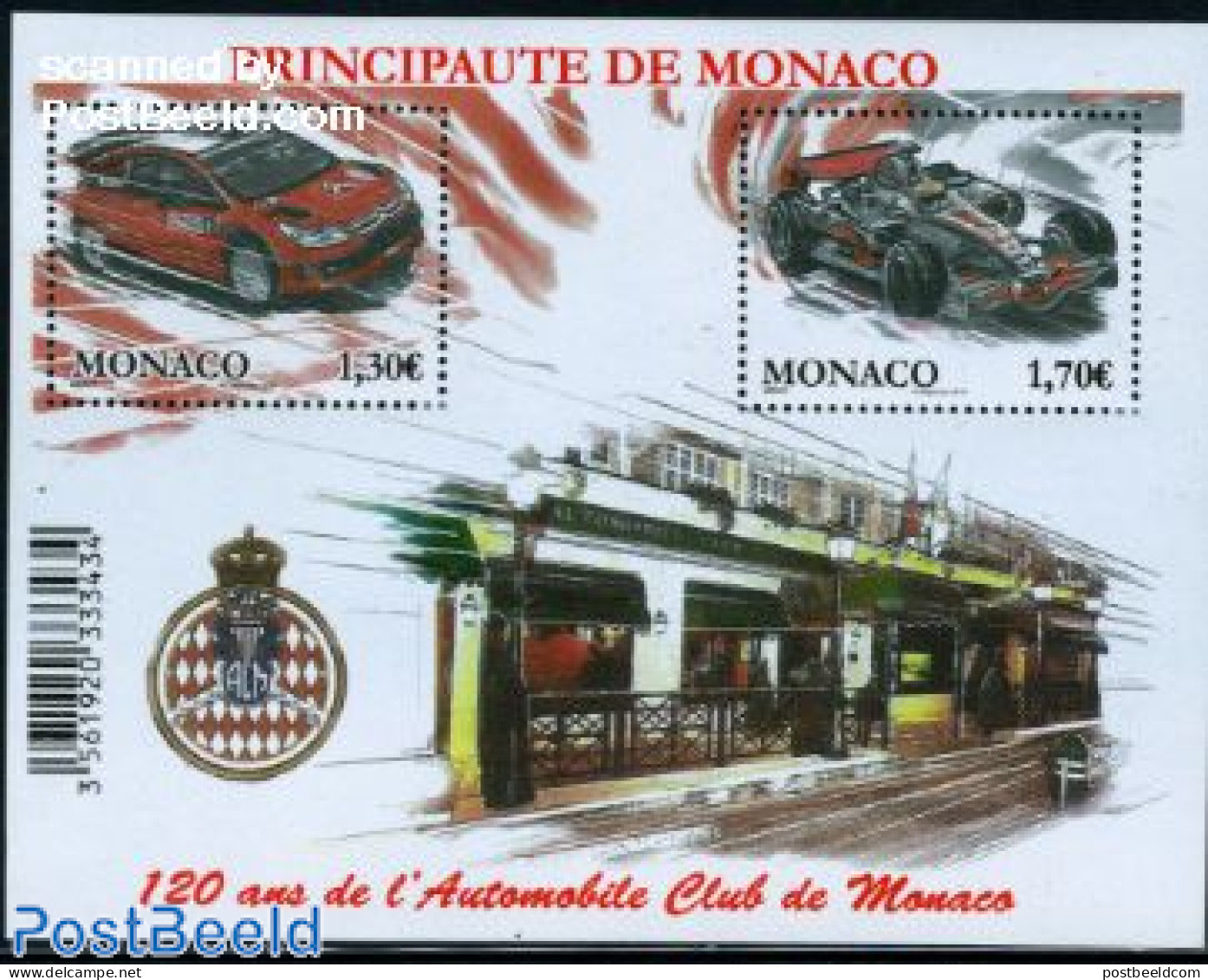 Monaco 2009 Automobile Club Of Monaco S/s, Mint NH, Sport - Transport - Autosports - Sport (other And Mixed) - Automob.. - Neufs