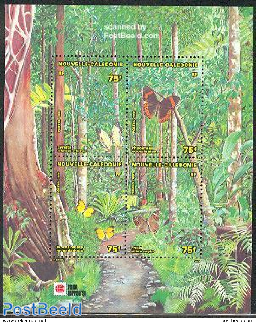 New Caledonia 1991 Butterflies S/s, Mint NH, Nature - Butterflies - Unused Stamps