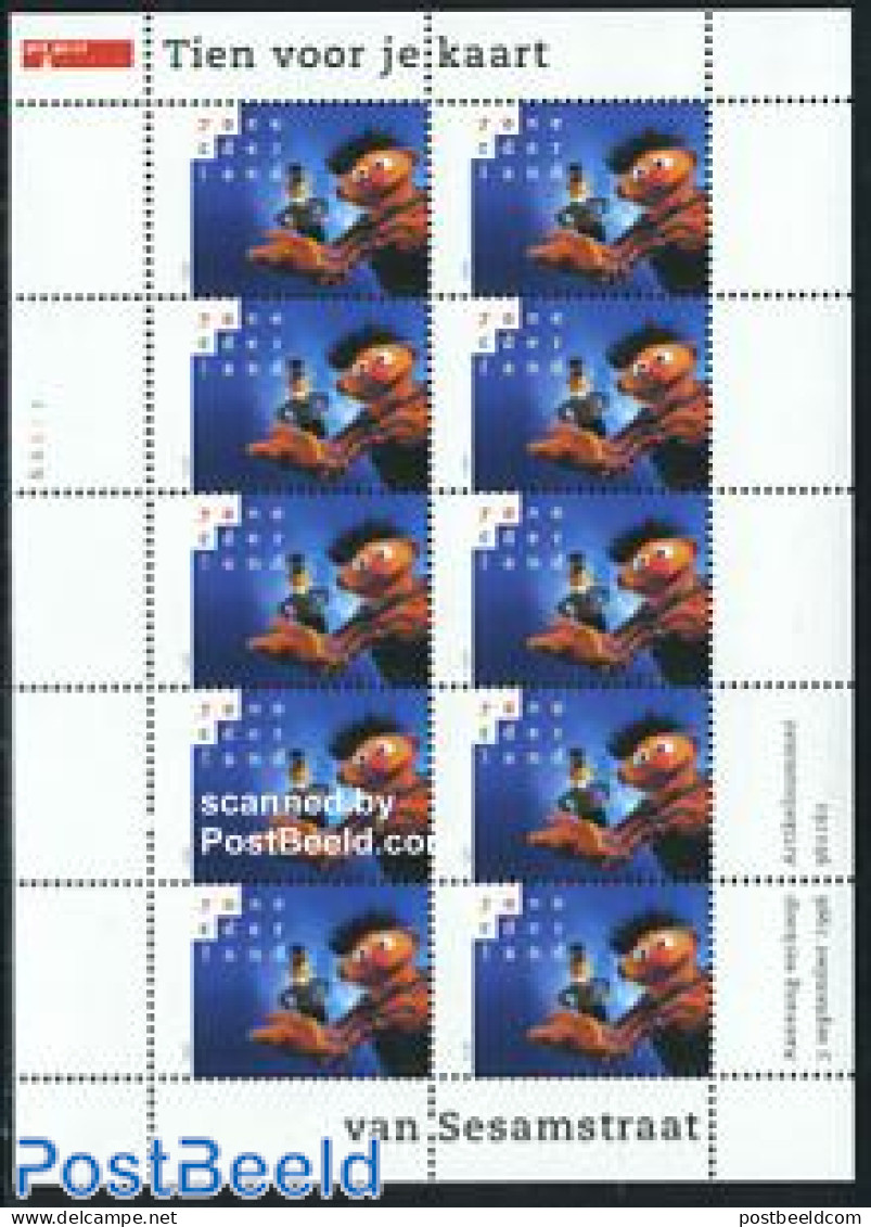 Netherlands 1996 Sesame Street, Tien Voor Je Kaart M/s, Mint NH - Unused Stamps