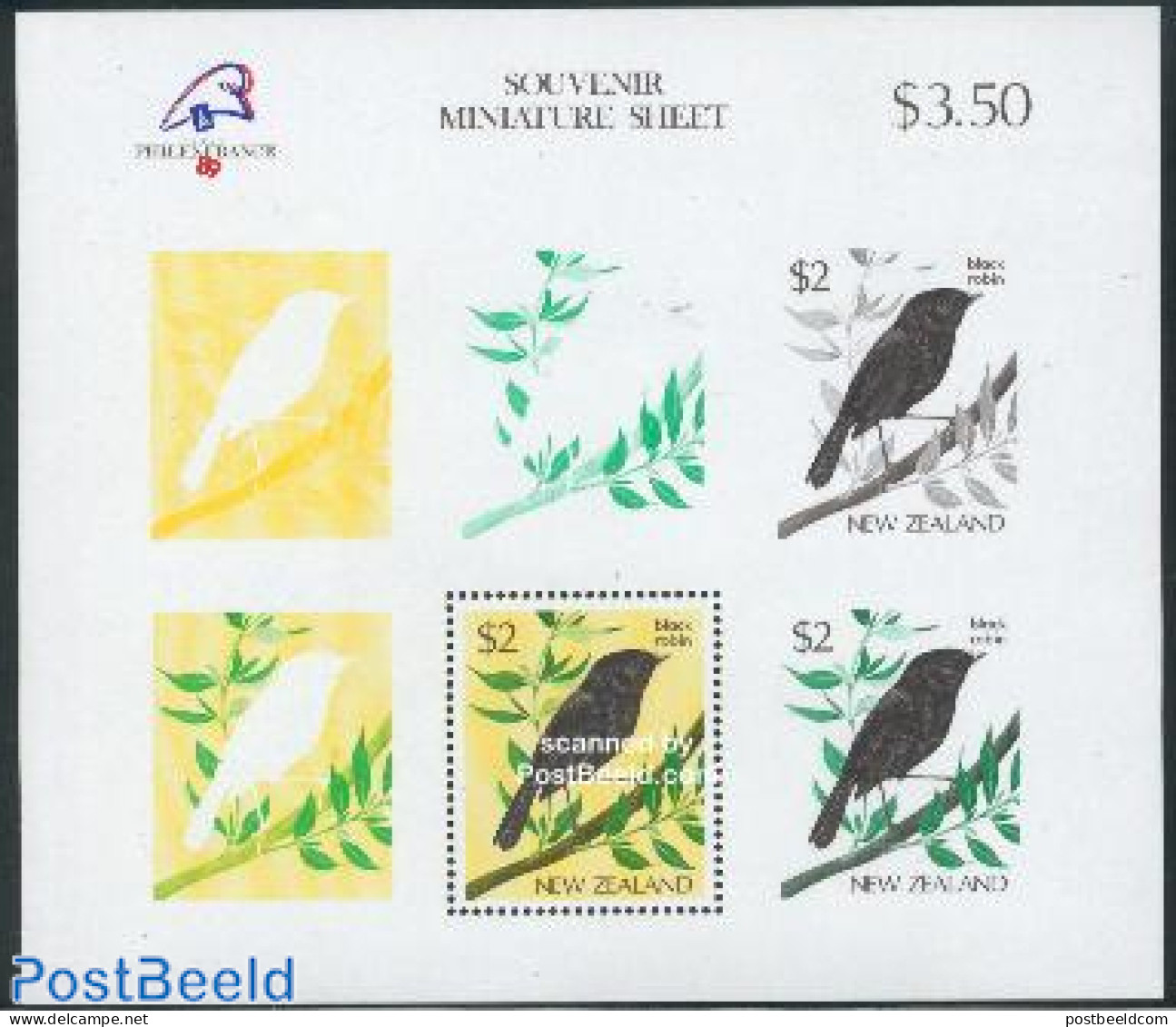 New Zealand 1989 Philexfrance S/s, Mint NH, Nature - Birds - Philately - Unused Stamps