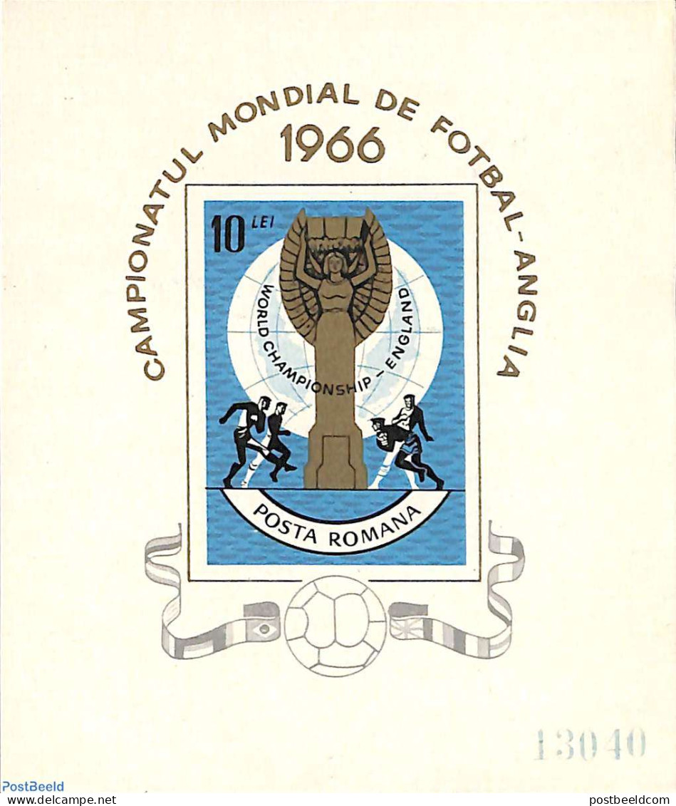 Romania 1966 World Cup Football S/s, Mint NH, Sport - Football - Neufs
