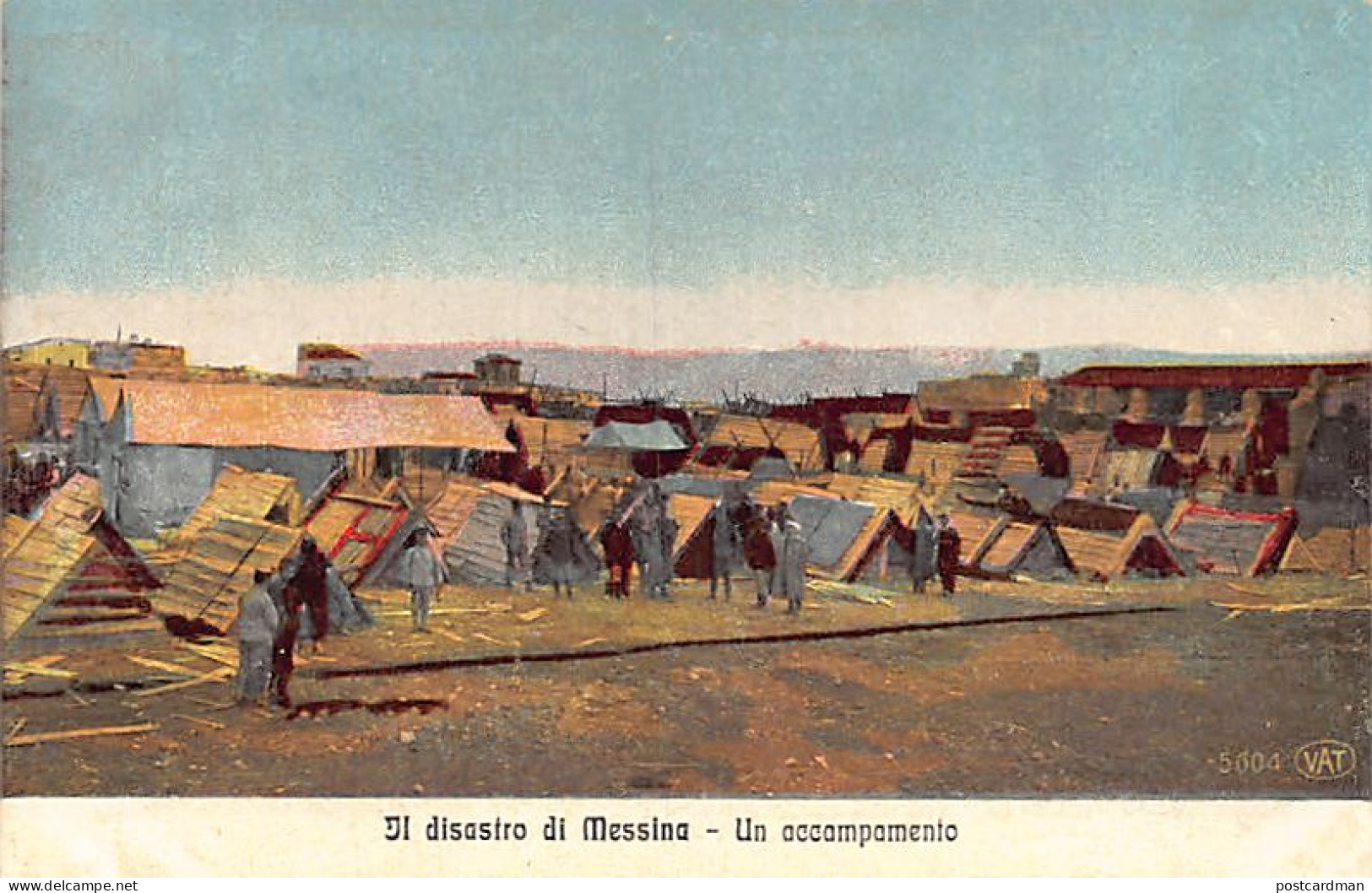 Il Disastro Di Messina - Un Accampamento - Messina