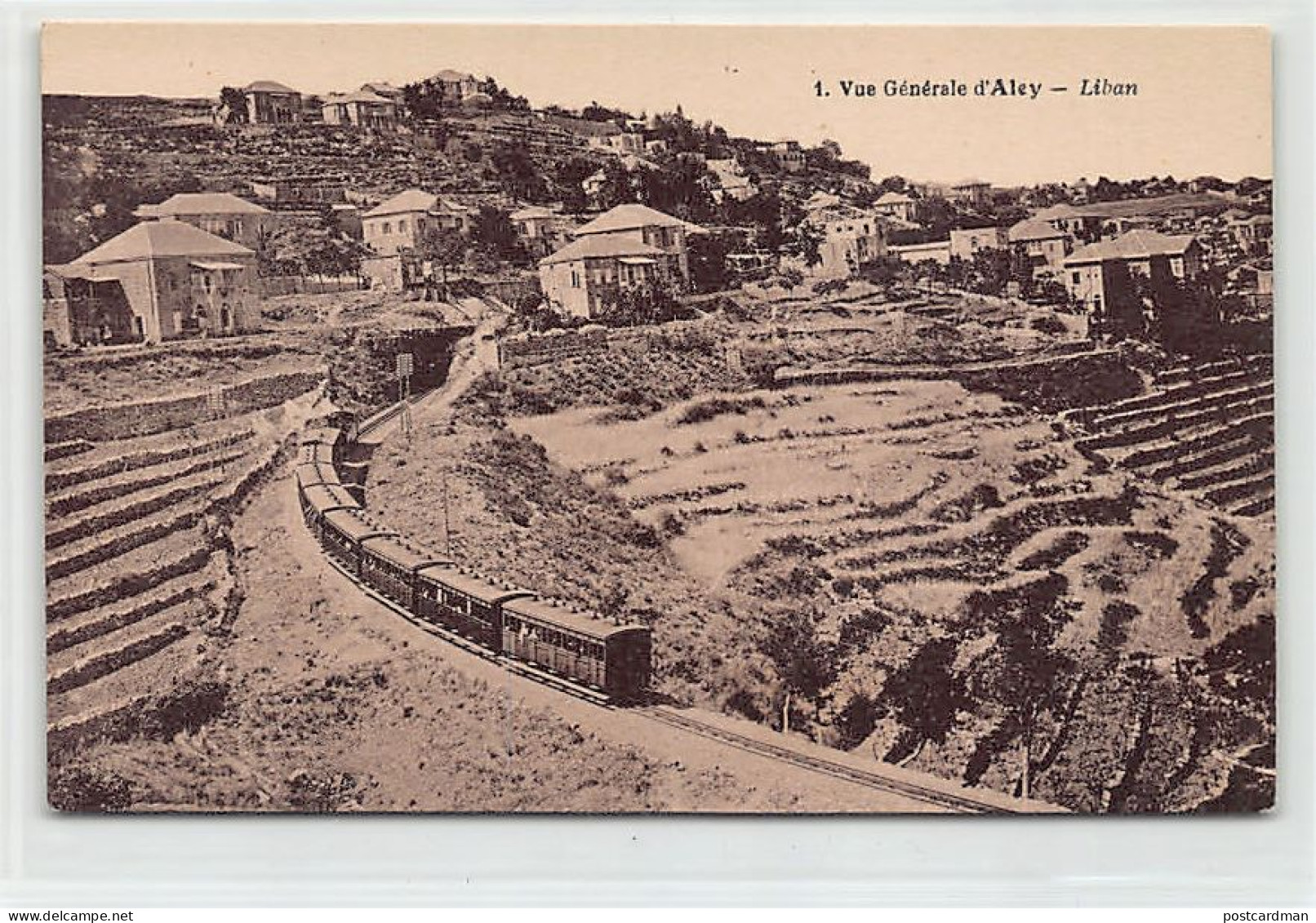 Liban - ALEY - Vue Générale - Le Train Qui Passe - Ed. Jean Torossian 1 - Liban