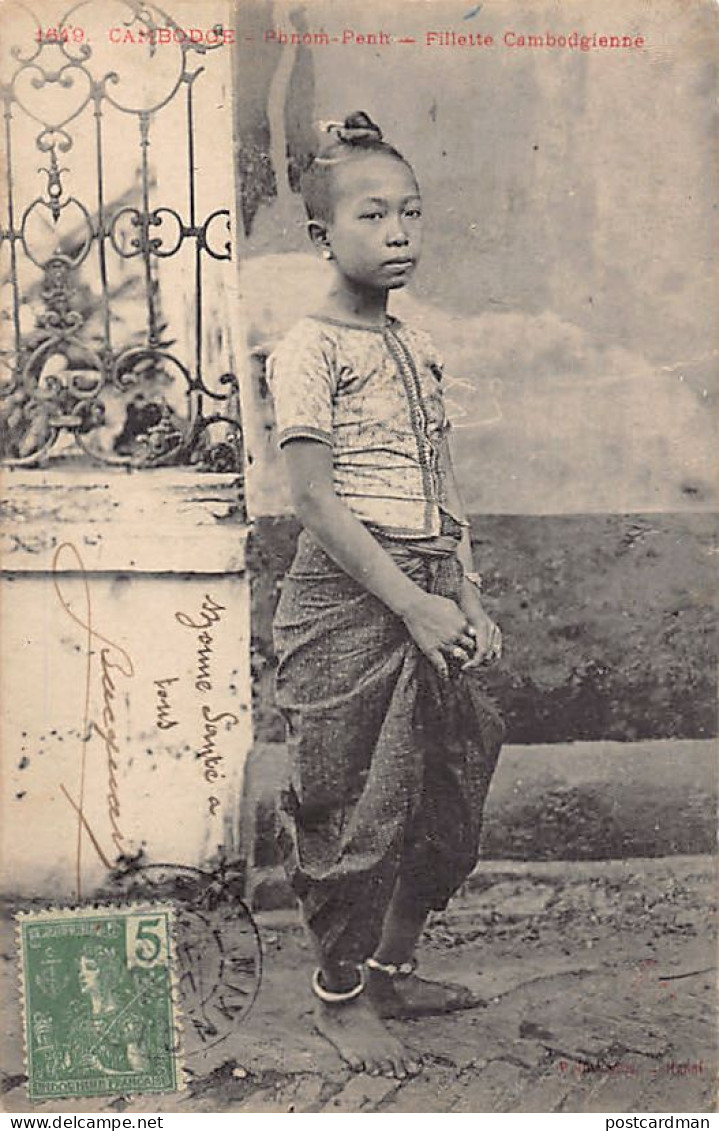 Cambodge - PHNOM PENH - Fillette Cambodgienne - Ed. P. Dieulefils 1649 - Cambodge