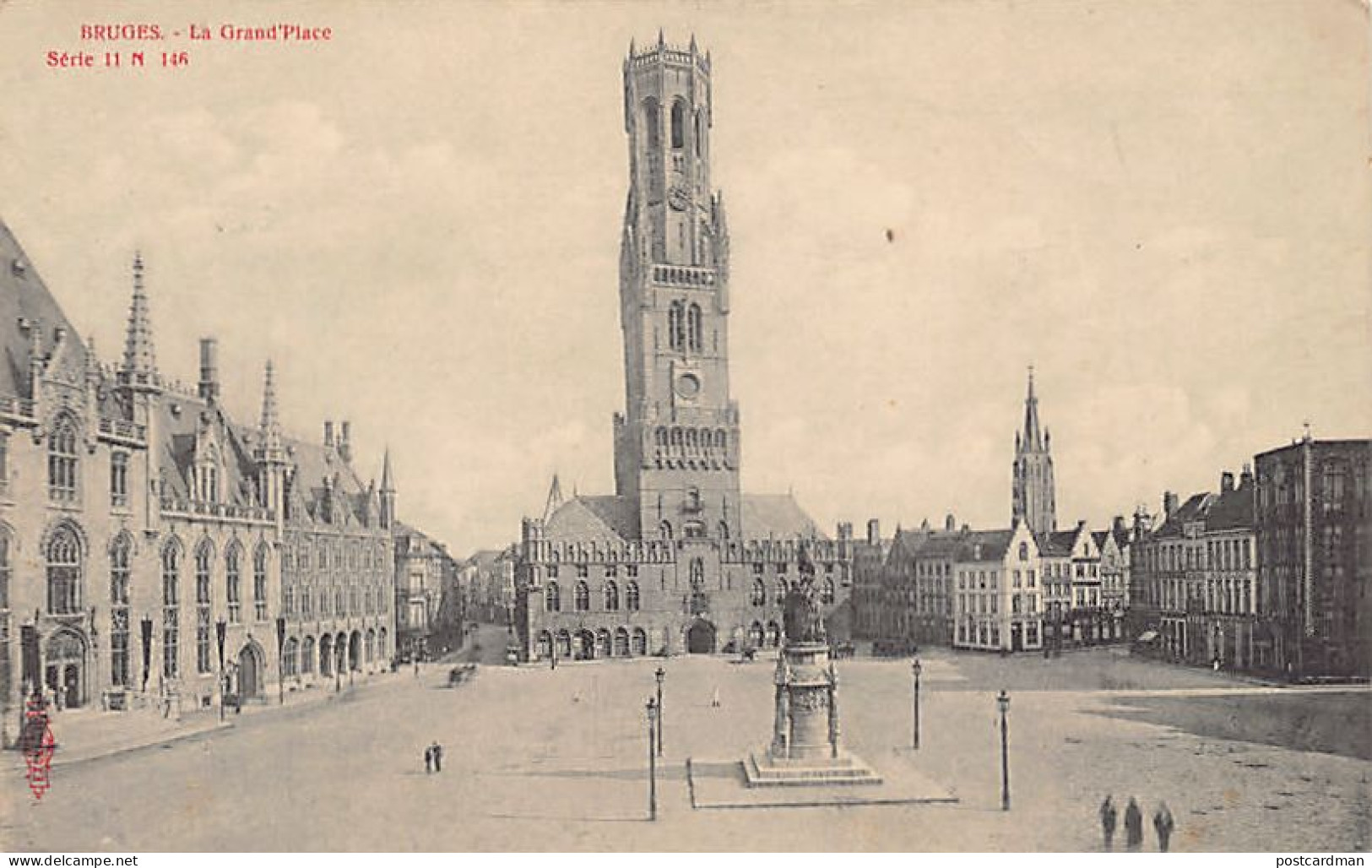 België - BRUGGE (W. Vl.) La Grand'Place - Uitg. Albert Sugg Série 11 N. 146 - Brugge