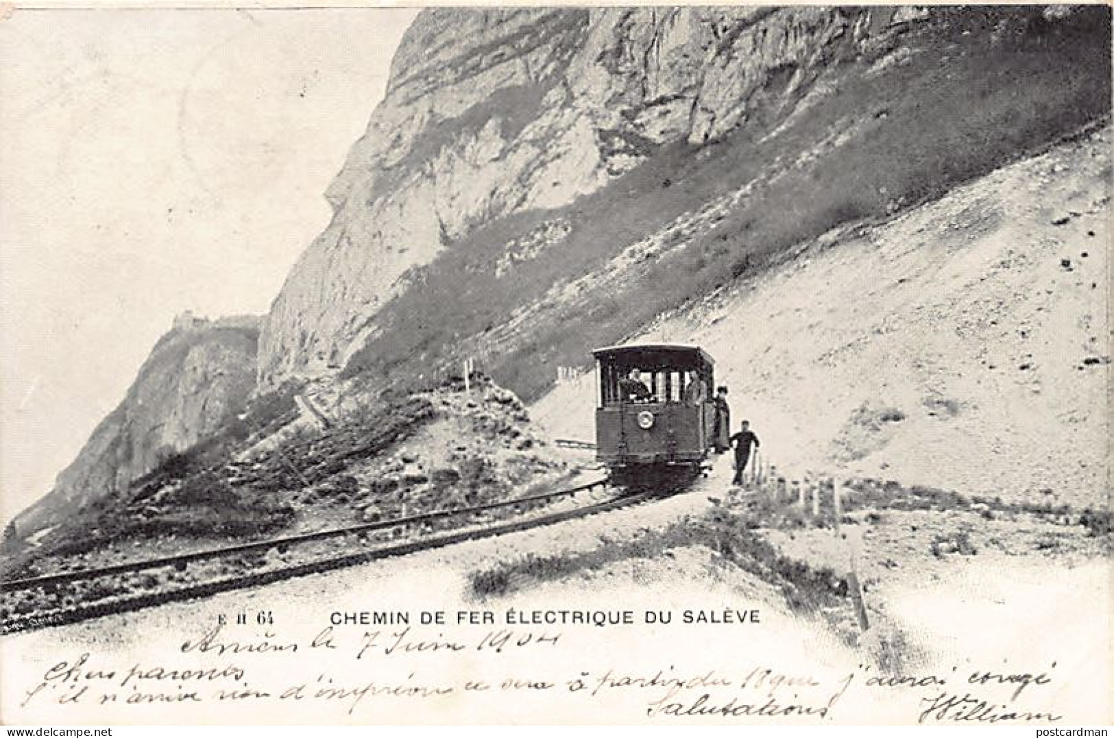 Salève (74) Chemin De Fer électrique Du Salève - Ed. E.H. 64 - Autres & Non Classés