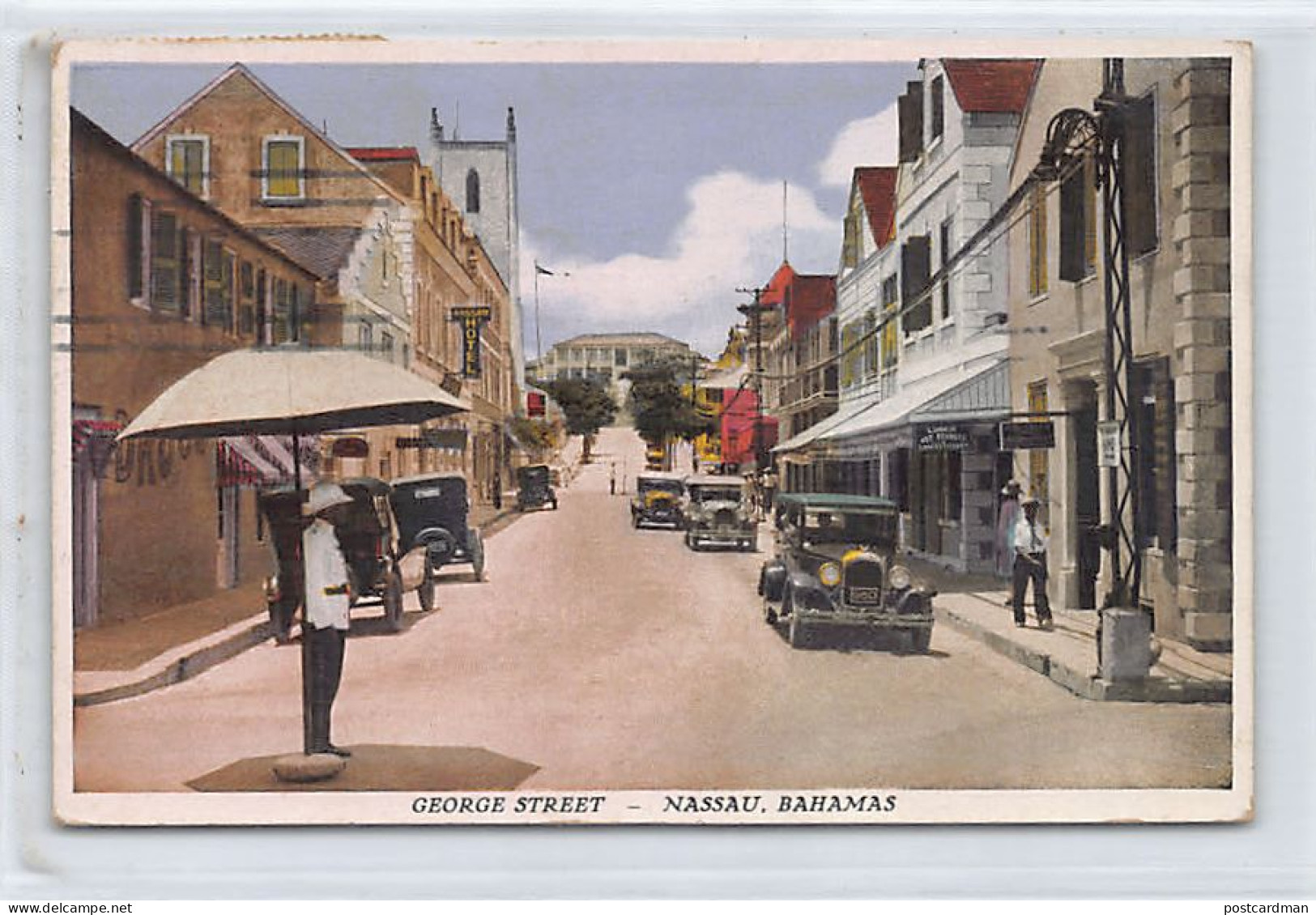 Bahamas - NASSAU - George Street - Policeman On Duty - Publ. Sand's Studio  - Bahamas