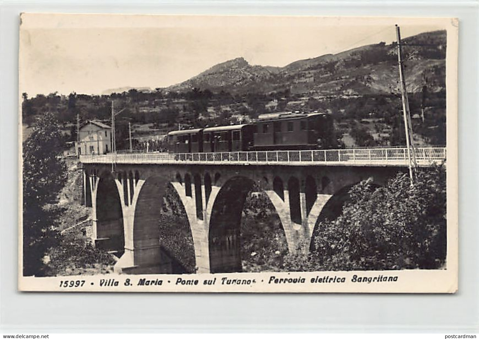 Italia - VILLA SANTA MARIA (CH) Ponte Sul Turano - Ferrovia Elettrica Sangritana - Sonstige & Ohne Zuordnung