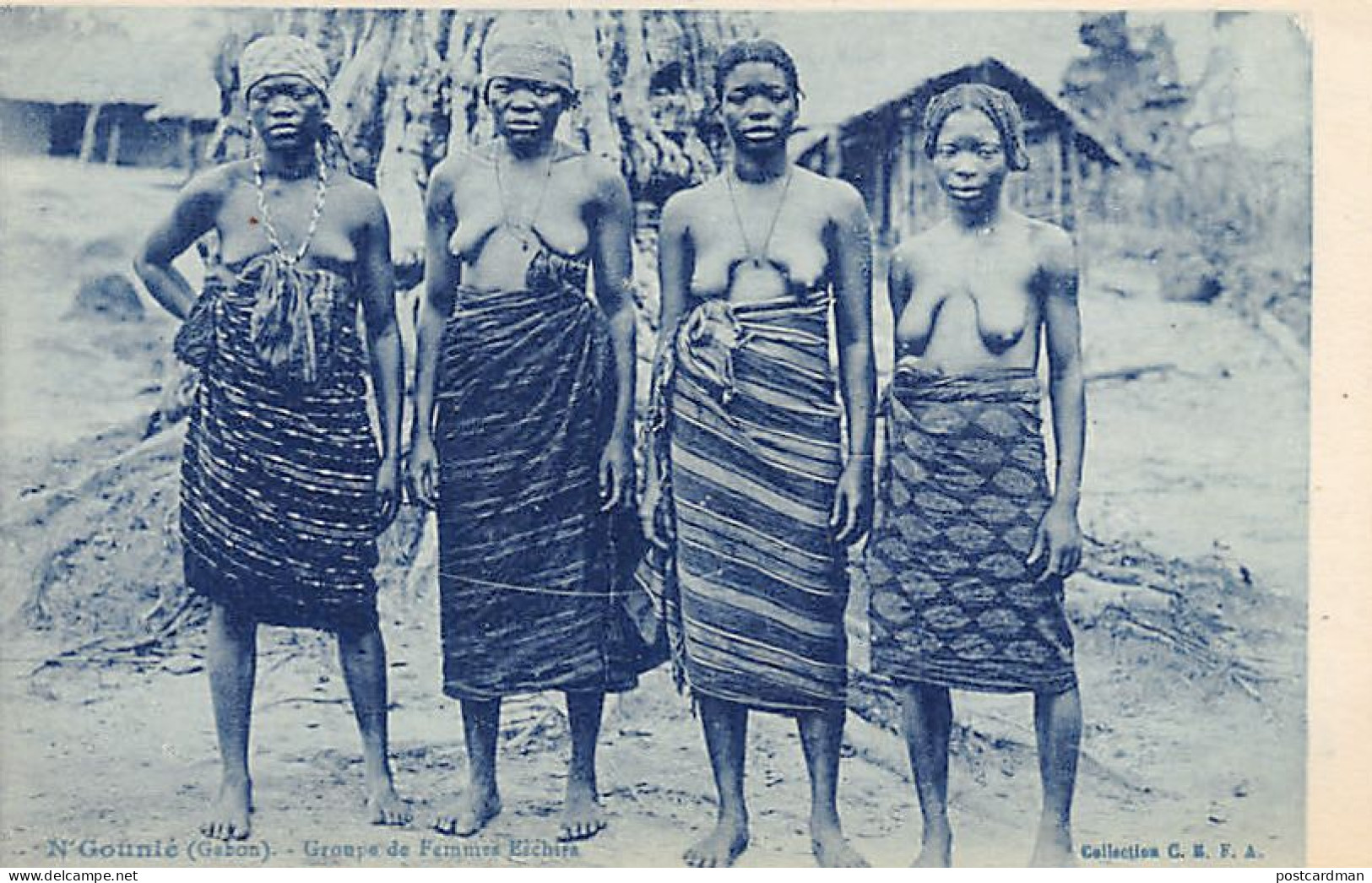 Gabon - NU ETHNIQUE - Groupe De Femmes Eschira à N'Gounié - Ed. C.E.F.A.  - Gabón