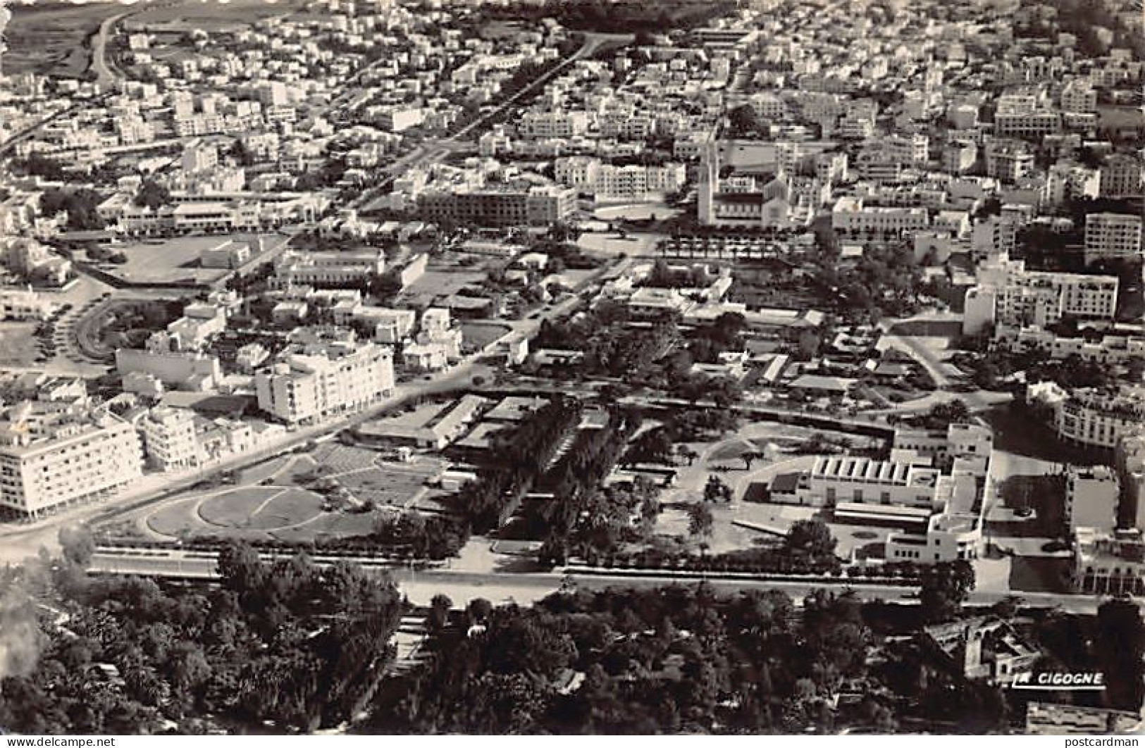 Maroc - RABAT - La Cathédrale Et Les Services Municipaux - Ed. La Cigogne - Rabat