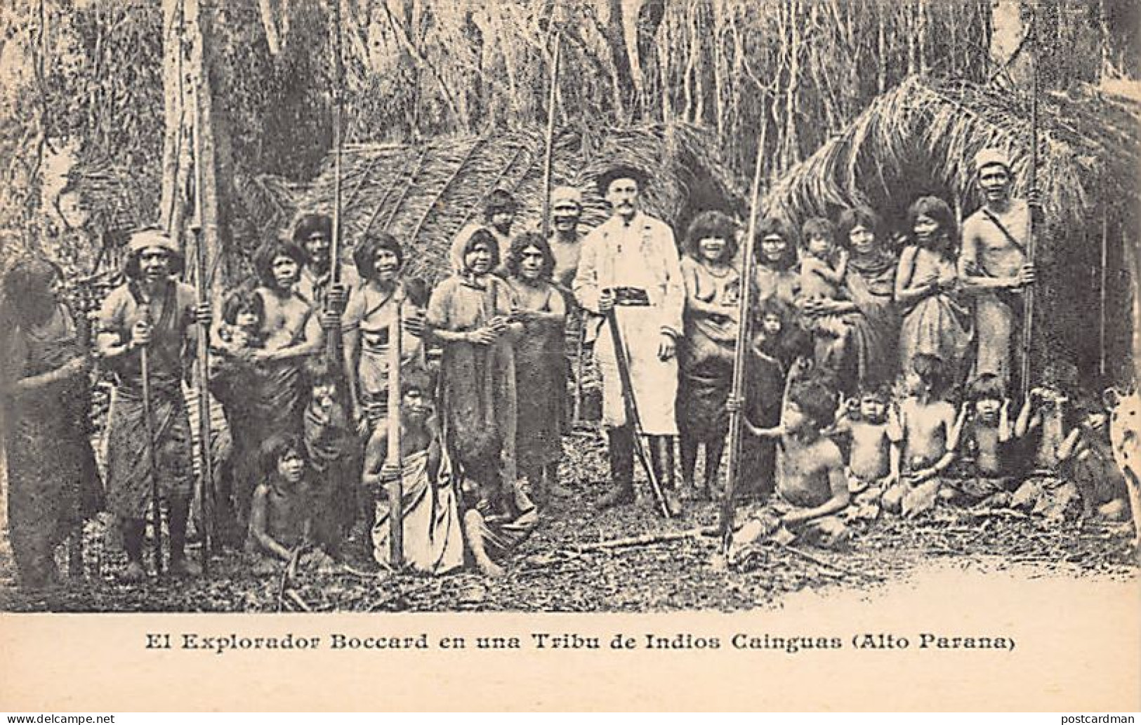 Argentina - El Explorador Boccard En Una Tribu De Indios Cainguas (Alto Paraná) - Ed. Desconocido  - Argentina
