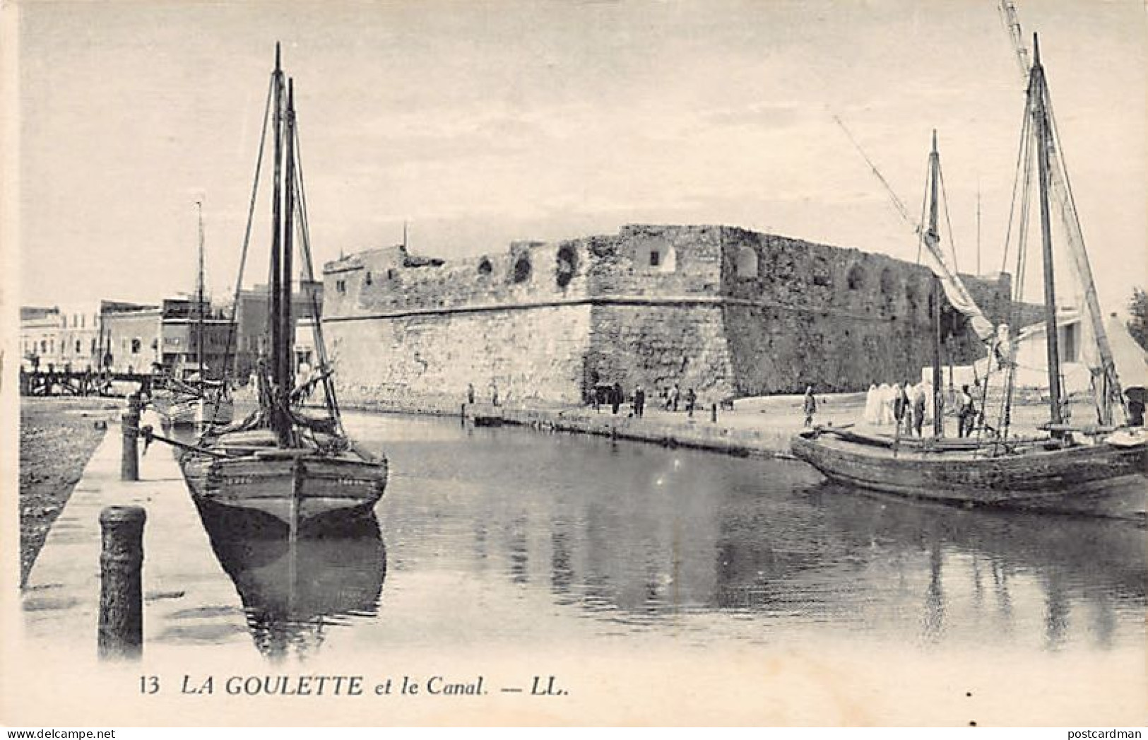 Tunisie - LA GOULETTE - Le Canal - Ed. L.L. Levy 13 - Tunisie