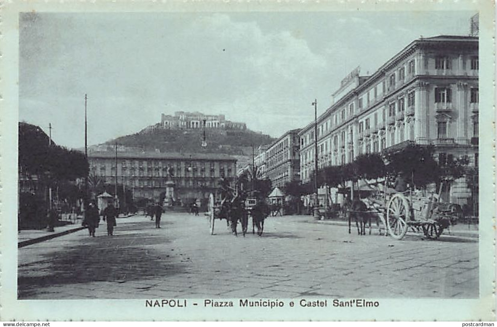 Italia - NAPOLI - Piazza Municipio E Castel Sant'Elmo - Ed. Roberto Zedda - Napoli (Neapel)