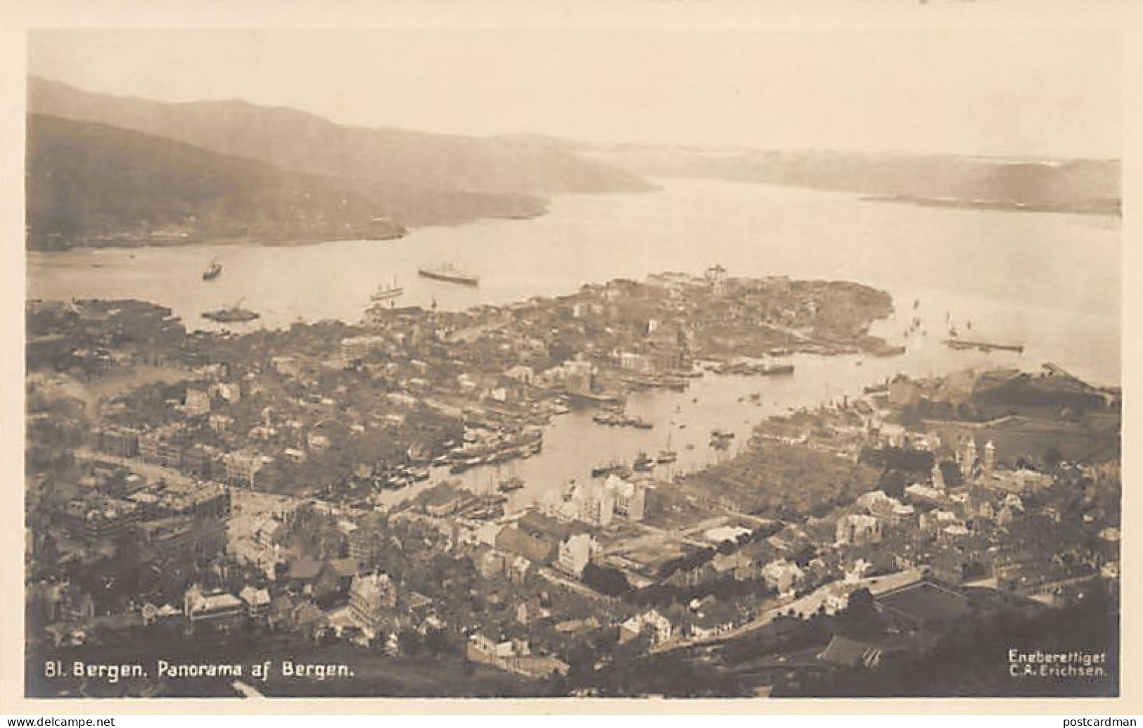Norway - BERGEN - Panorama Af Bergen - Publ. C. A. Erichsen 81 - Norvège