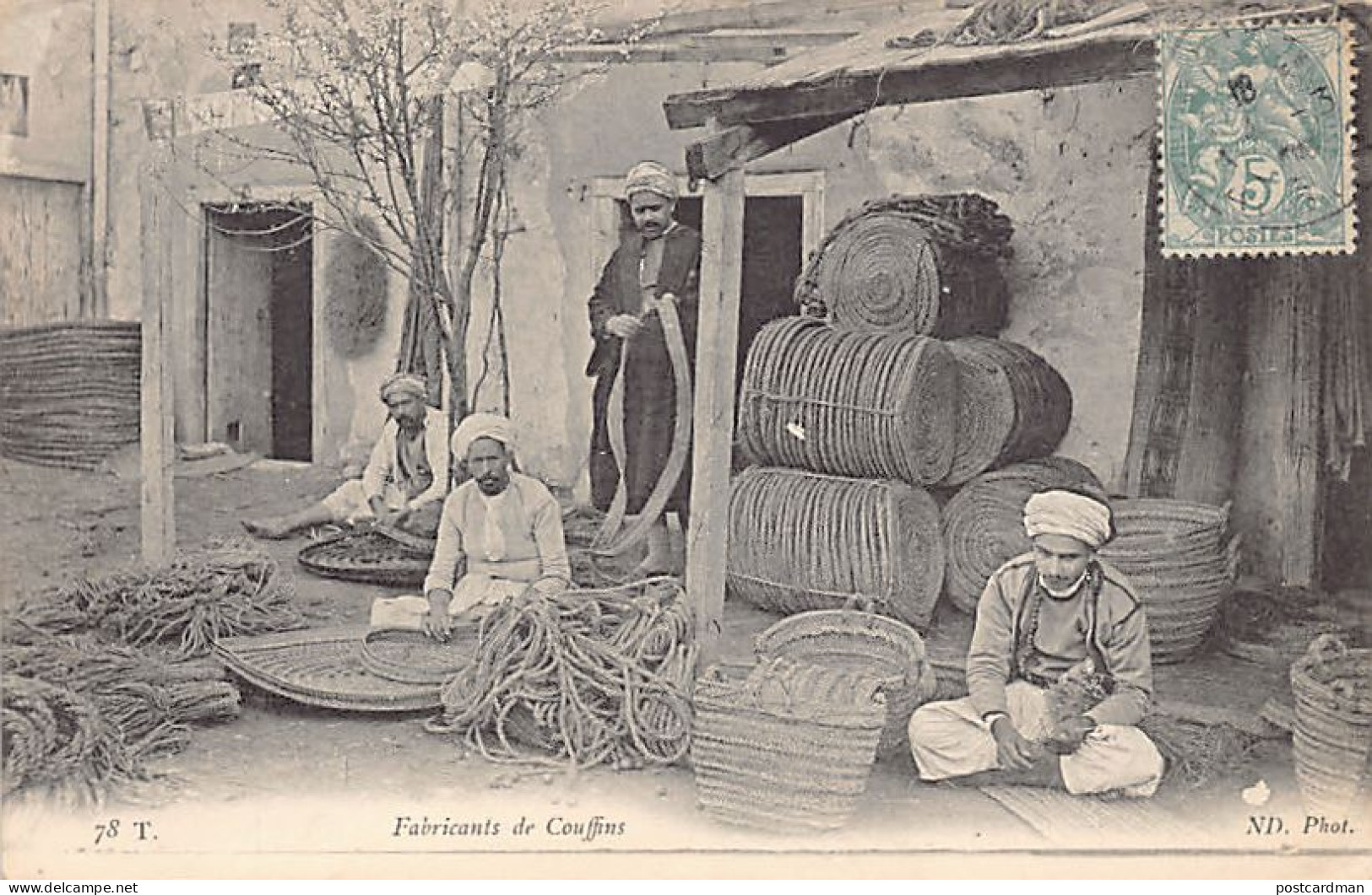TUNISIE - Fabricants De Couffins - Ed. Neurdein ND Phot. 78T - Tunisia