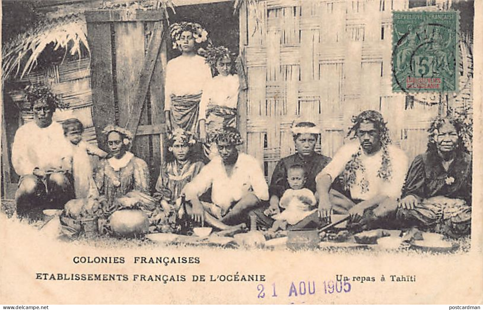 Polynésie - Un Repas à Tahiti - Ed. Inconnu  - Polynésie Française