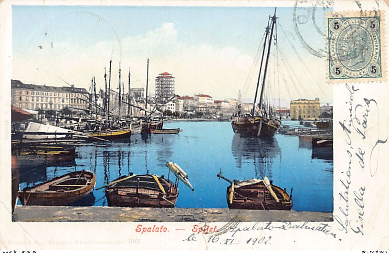 Croatia - SPLIT - The Harbour - Publ. Purger & Co. 1601 - Croatia