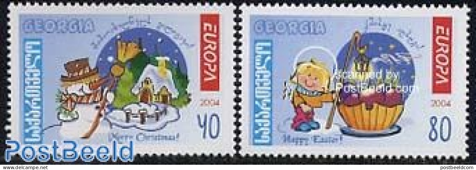 Georgia 2004 Europa 2v, Mint NH, History - Various - Europa (cept) - Folklore - Géorgie